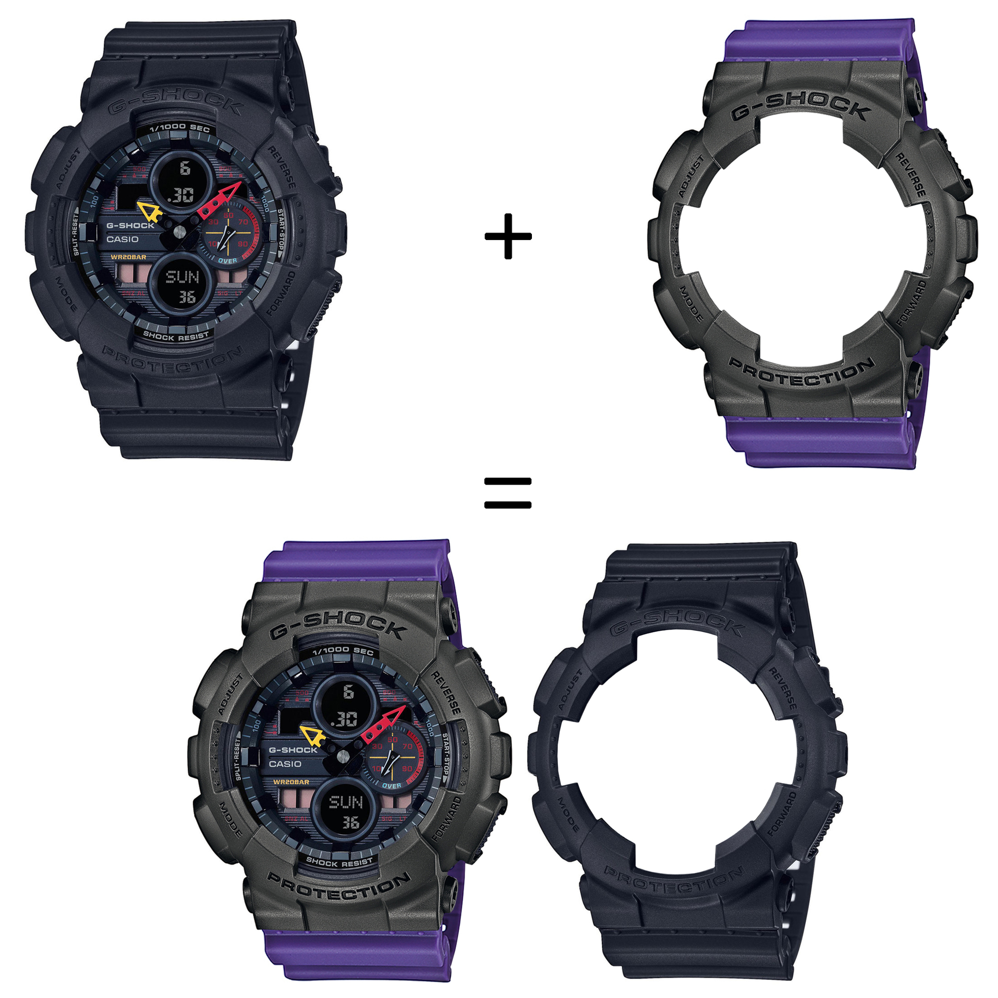 Casio SET GA-140BMC-1AER + BEZEL 10467795 + PASEK 10498156 zegarek - miniatura 2