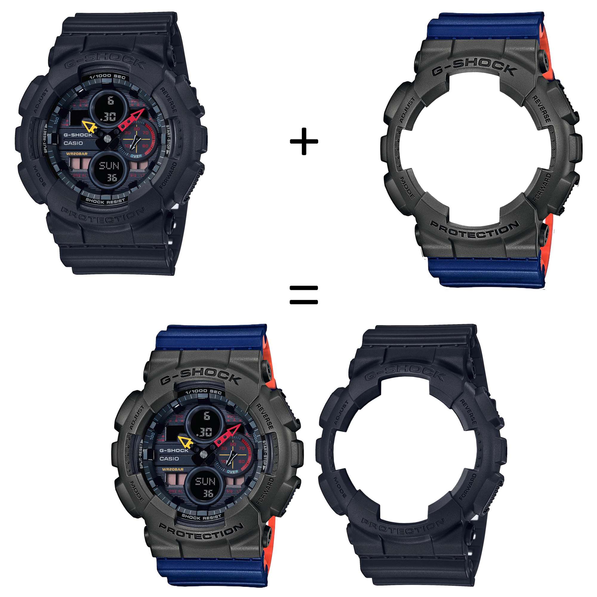 Casio SET GA-140BMC-1AER + BEZEL 10467795 + PASEK 10527467 zegarek - miniatura 2