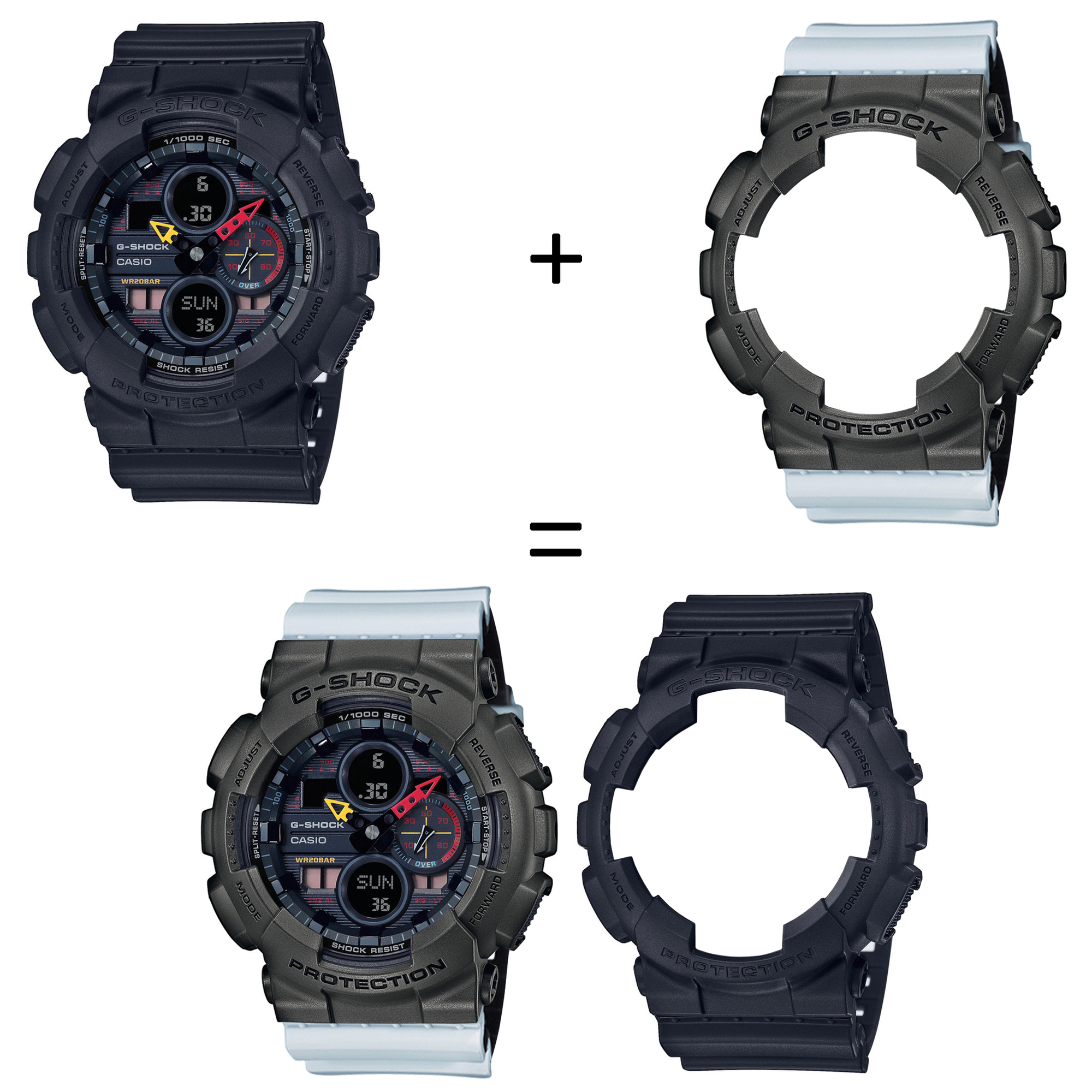 Casio SET GA-140BMC-1AER + BEZEL 10467795 + PASEK 10527469 zegarek - miniatura 2