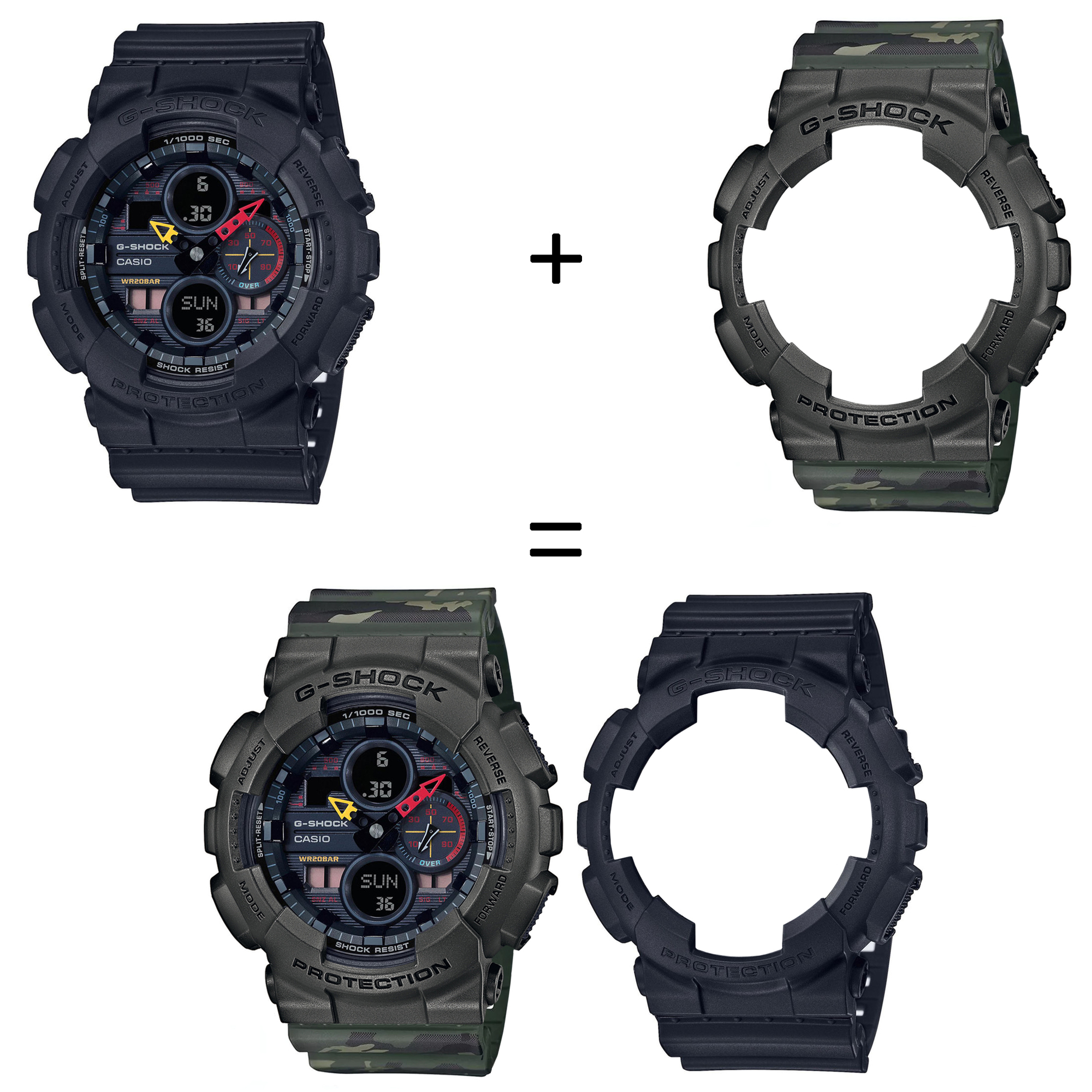 Casio SET GA-140BMC-1AER + BEZEL 10467795 + PASEK 10561429 zegarek - miniatura 2