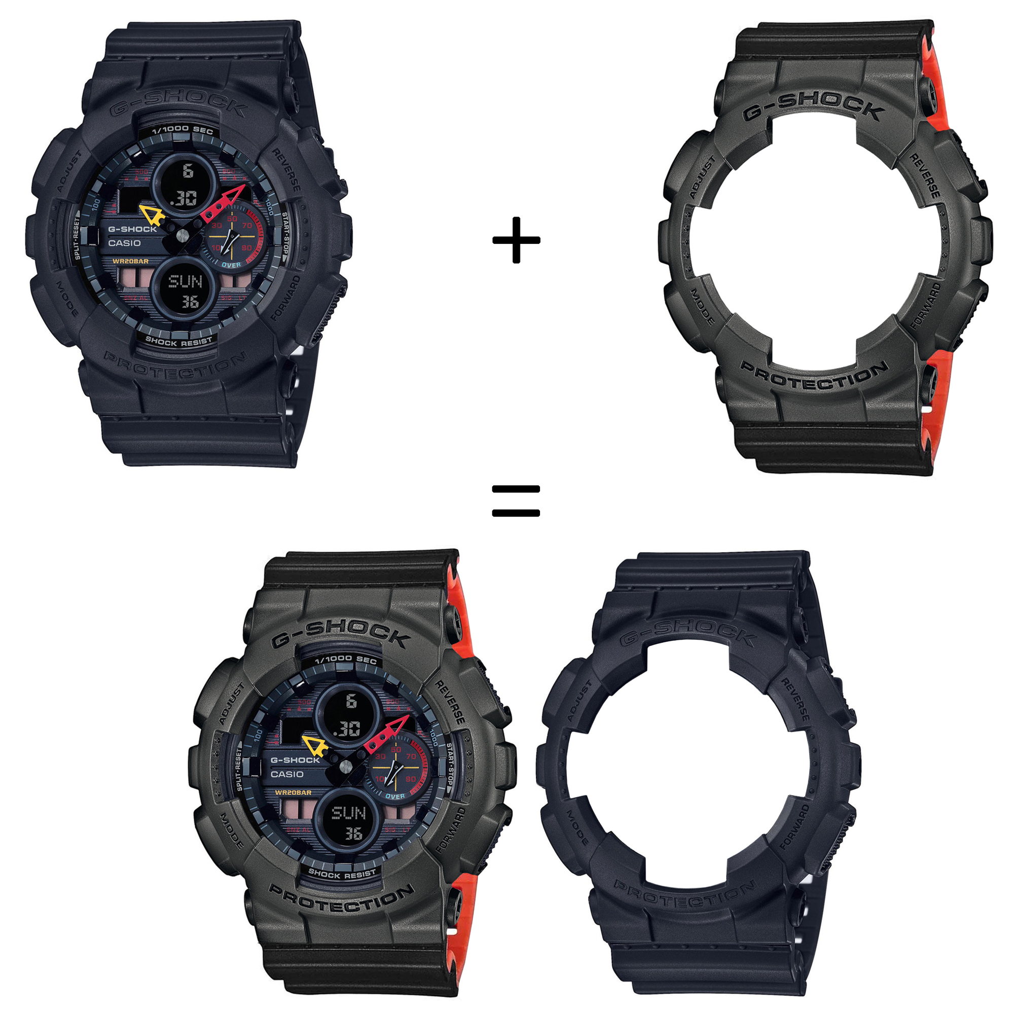 Casio SET GA-140BMC-1AER + BEZEL 10467795 + PASEK 10577142 zegarek - miniatura 2