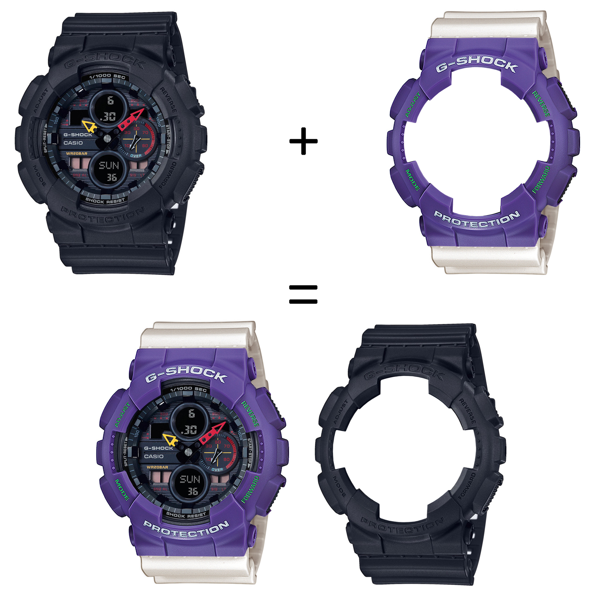 Casio SET GA-140BMC-1AER + BEZEL 10498250 + PASEK 10395227 zegarek - miniatura 2