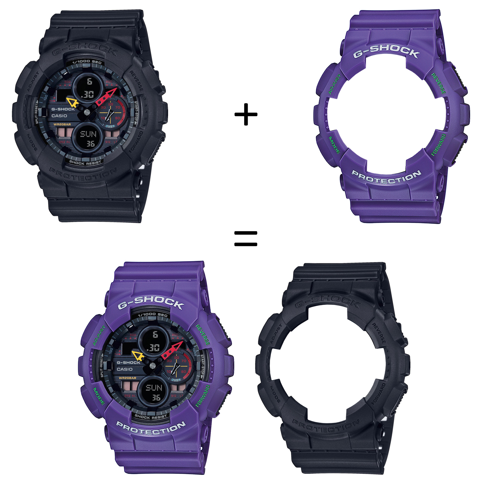 Casio SET GA-140BMC-1AER + BEZEL 10498250 + PASEK 10498156 zegarek - miniatura 2