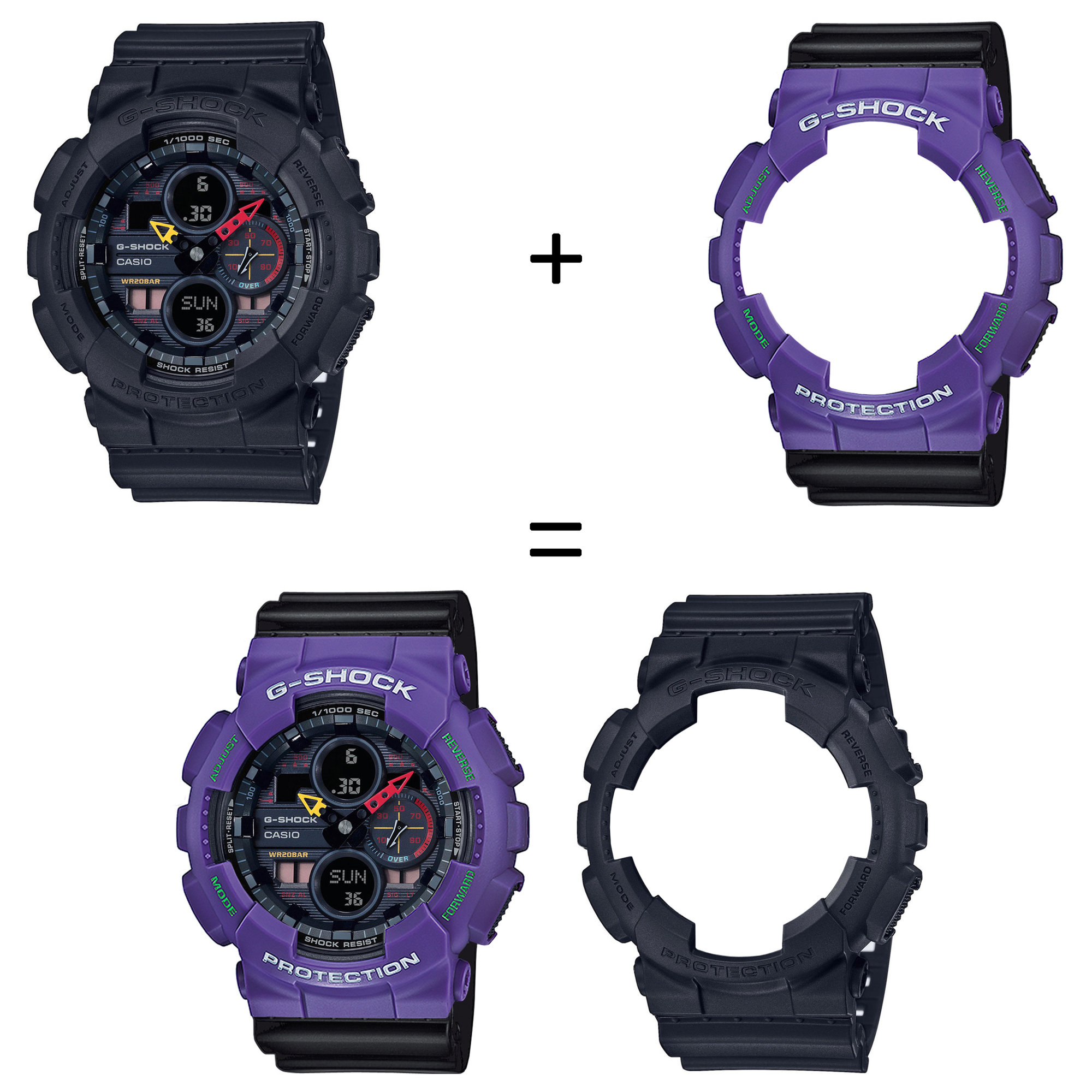Casio SET GA-140BMC-1AER + BEZEL 10498250 + PASEK 10536683 zegarek - miniatura 2