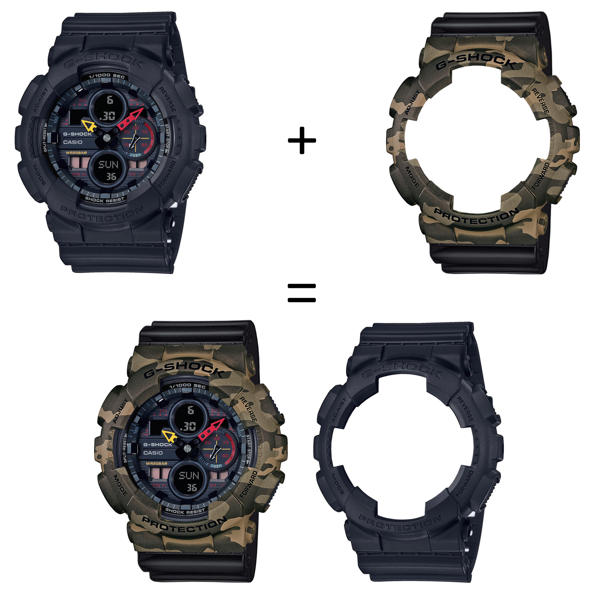 Casio SET GA-140BMC-1AER + BEZEL 10507070 + PASEK 10347688 zegarek - miniatura 2