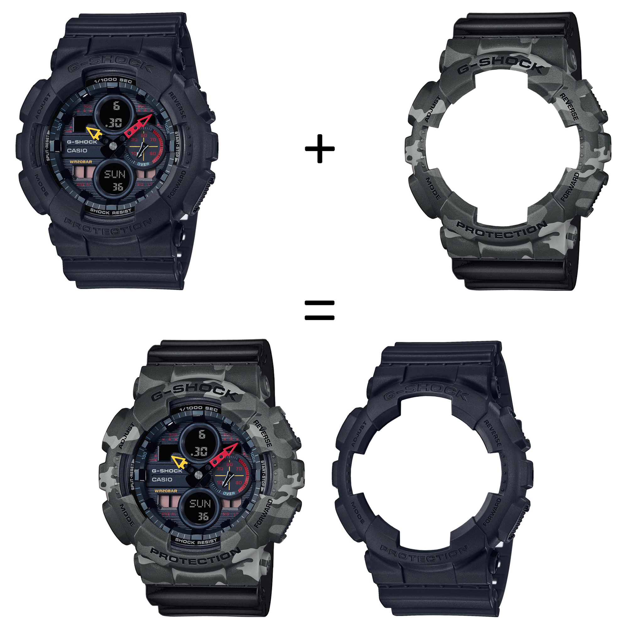 Casio SET GA-140BMC-1AER + BEZEL 10507071 + PASEK 10536683 zegarek - miniatura 2