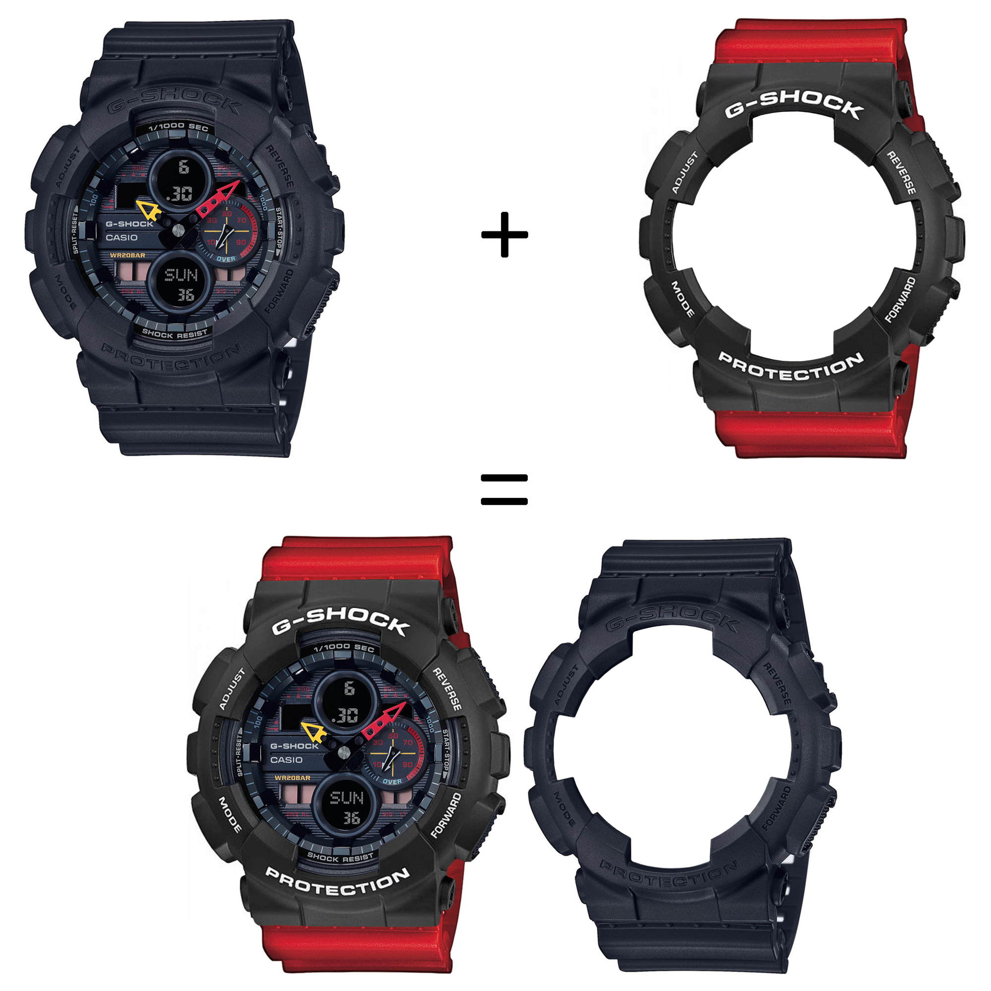 Casio SET GA-140BMC-1AER + BEZEL 10508136 + PASEK 10395226 zegarek - miniatura 2