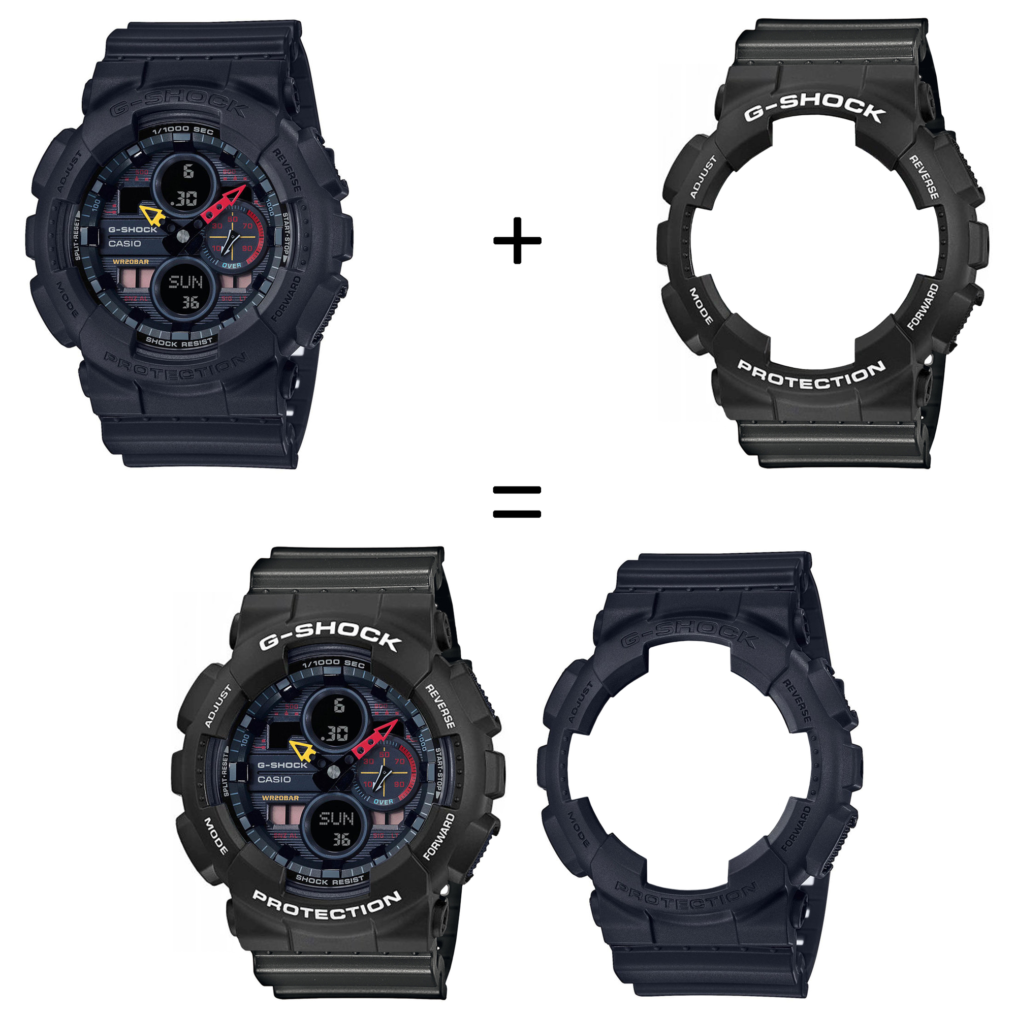 Casio SET GA-140BMC-1AER + BEZEL 10508136 + PASEK 10467764 zegarek - miniatura 2