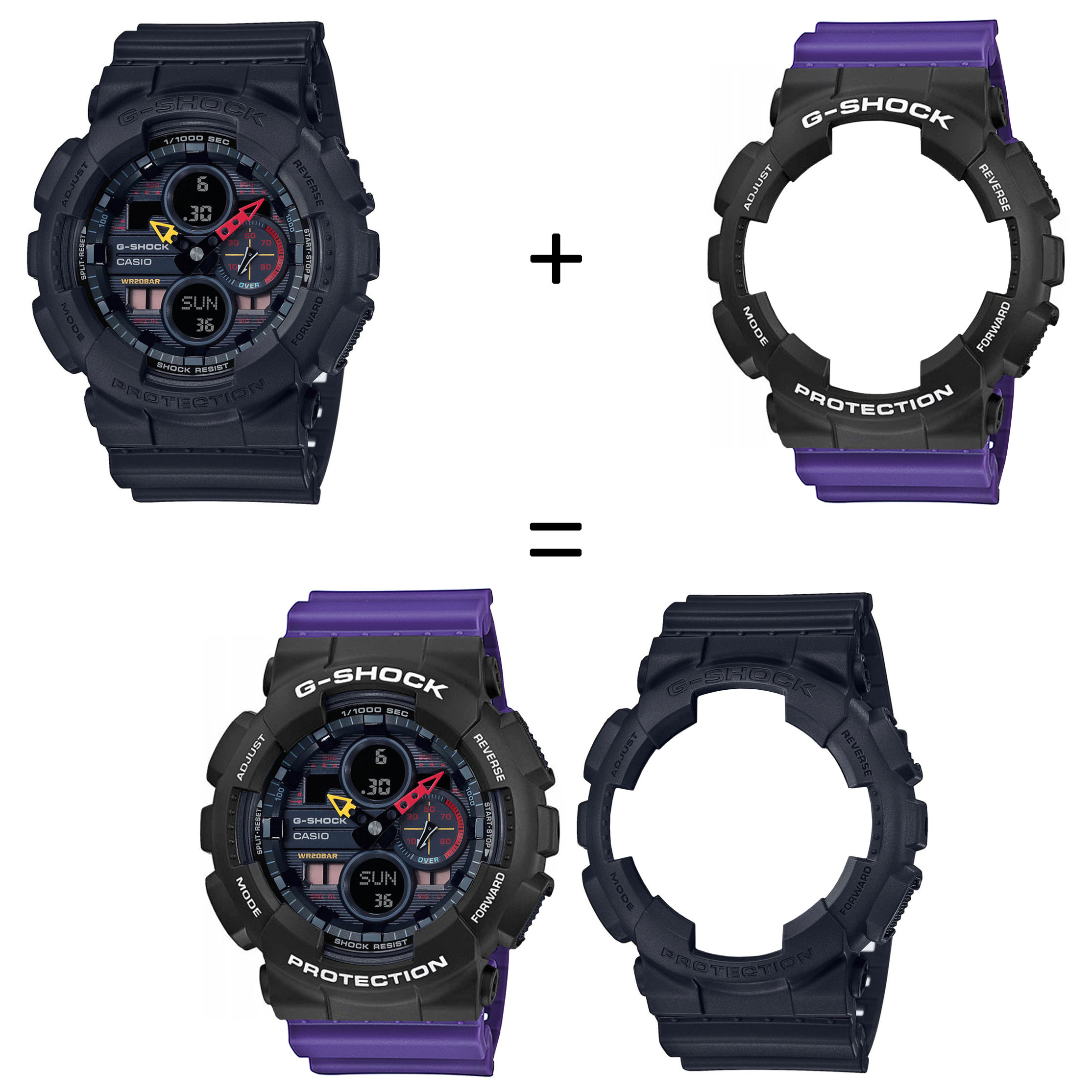 Casio SET GA-140BMC-1AER + BEZEL 10508136 + PASEK 10498156 zegarek - miniatura 2