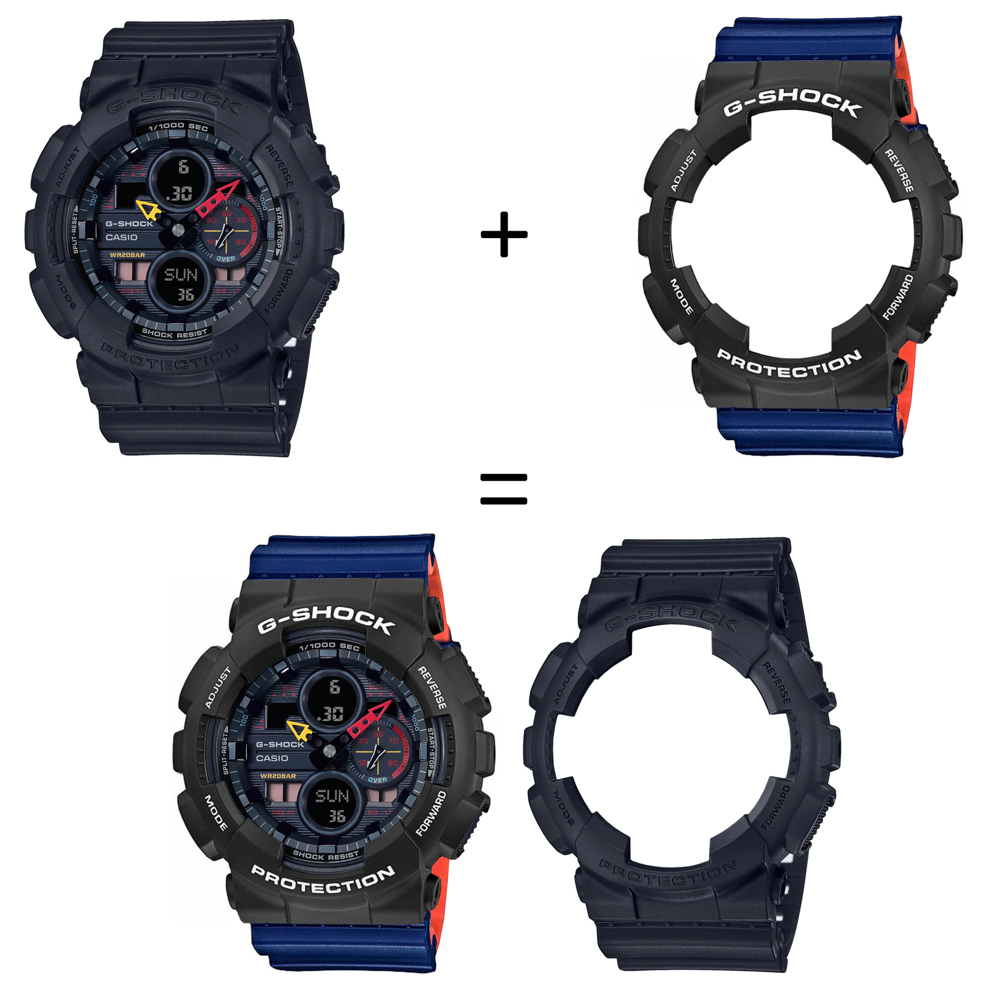 Casio SET GA-140BMC-1AER + BEZEL 10508136 + PASEK 10527467 zegarek - miniatura 2