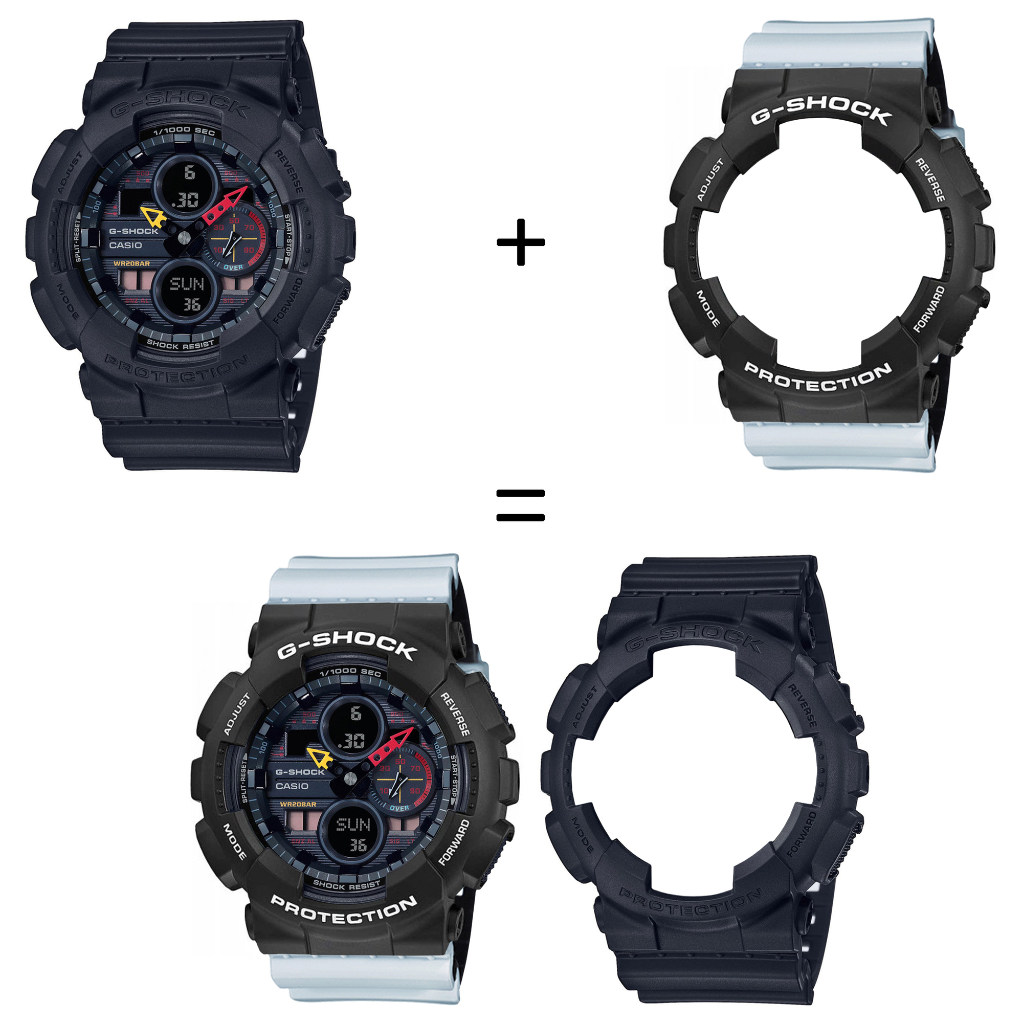 Casio SET GA-140BMC-1AER + BEZEL 10508136 + PASEK 10527469 zegarek - miniatura 2