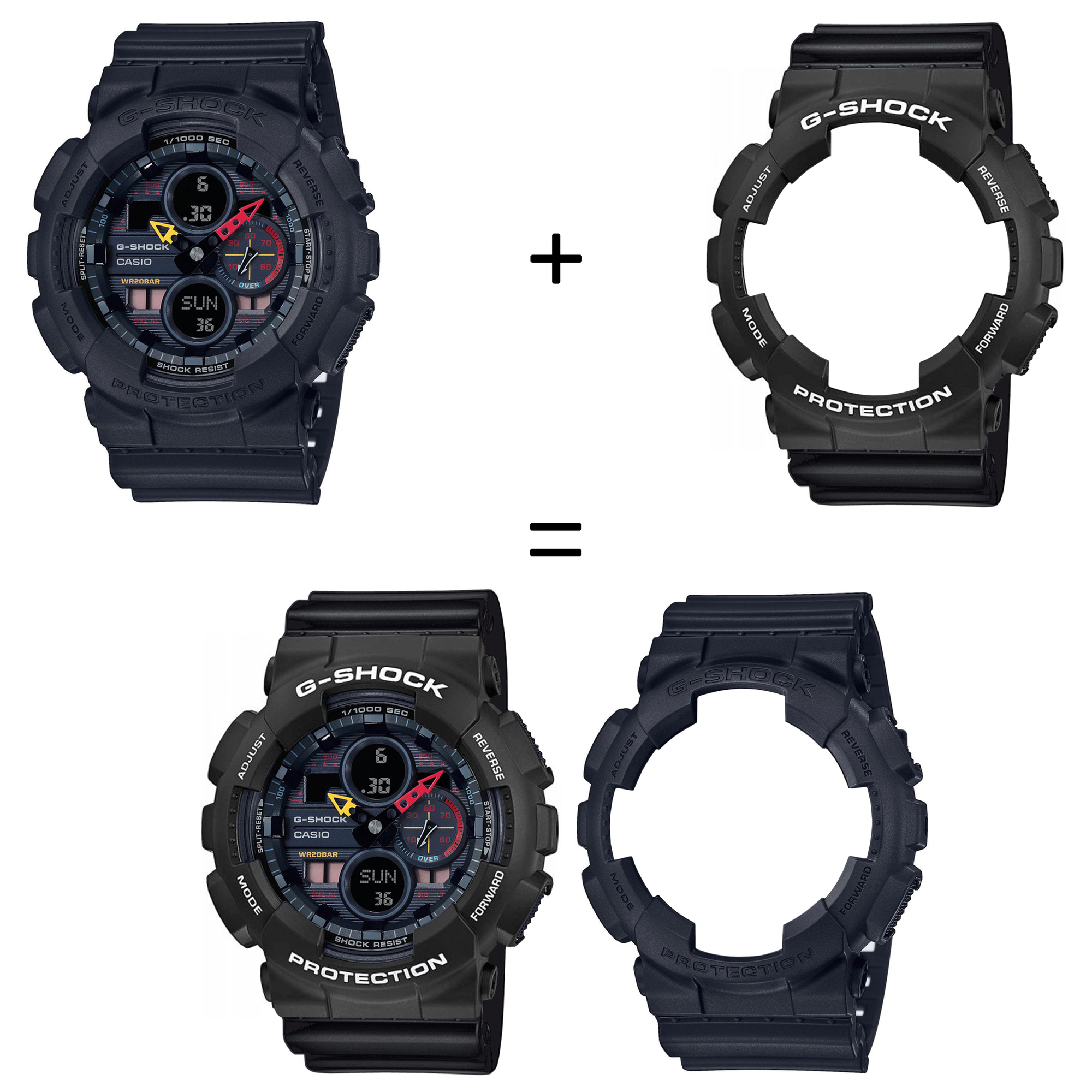Casio SET GA-140BMC-1AER + BEZEL 10508136 + PASEK 10536683 zegarek - miniatura 2
