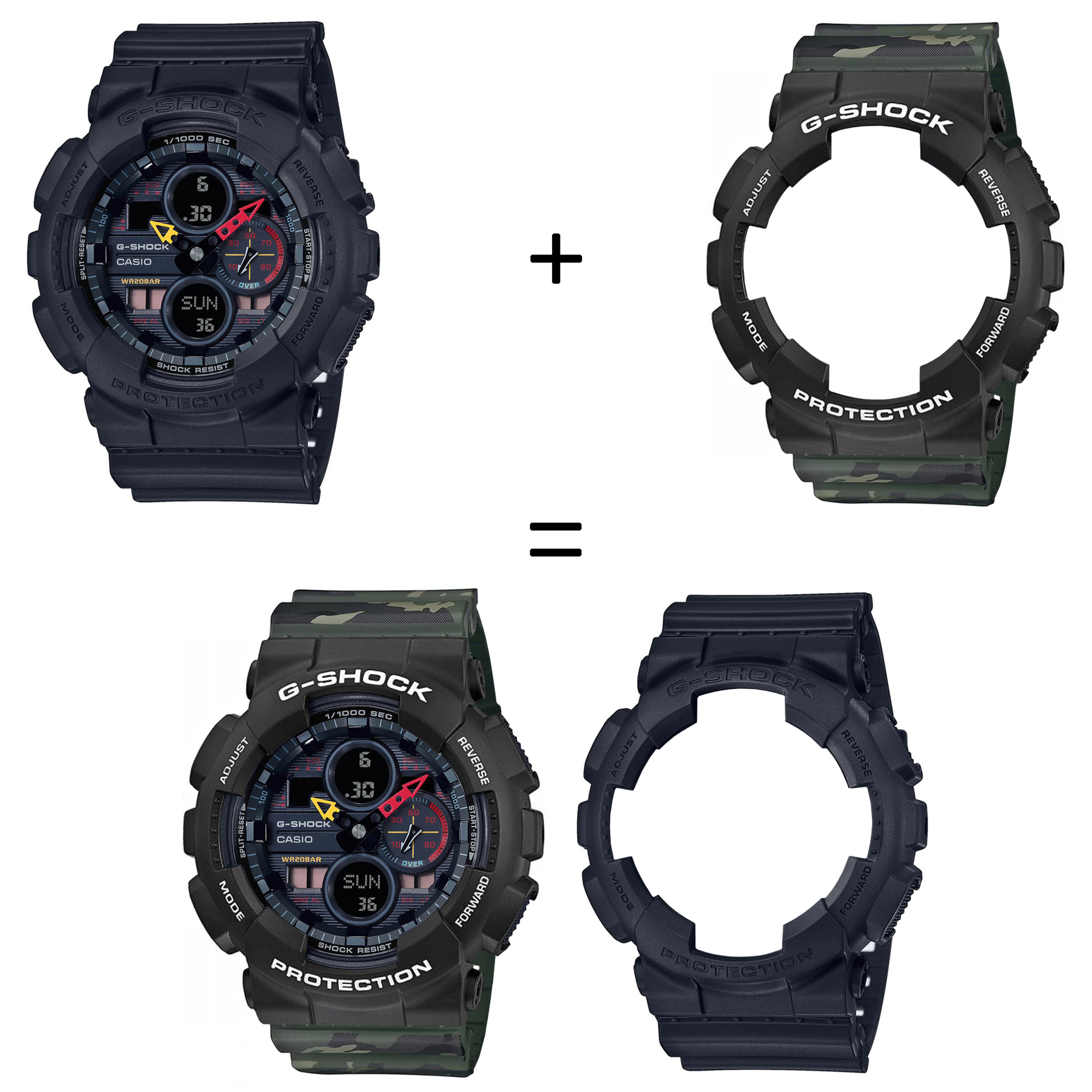 Casio SET GA-140BMC-1AER + BEZEL 10508136 + PASEK 10561429 zegarek - miniatura 2