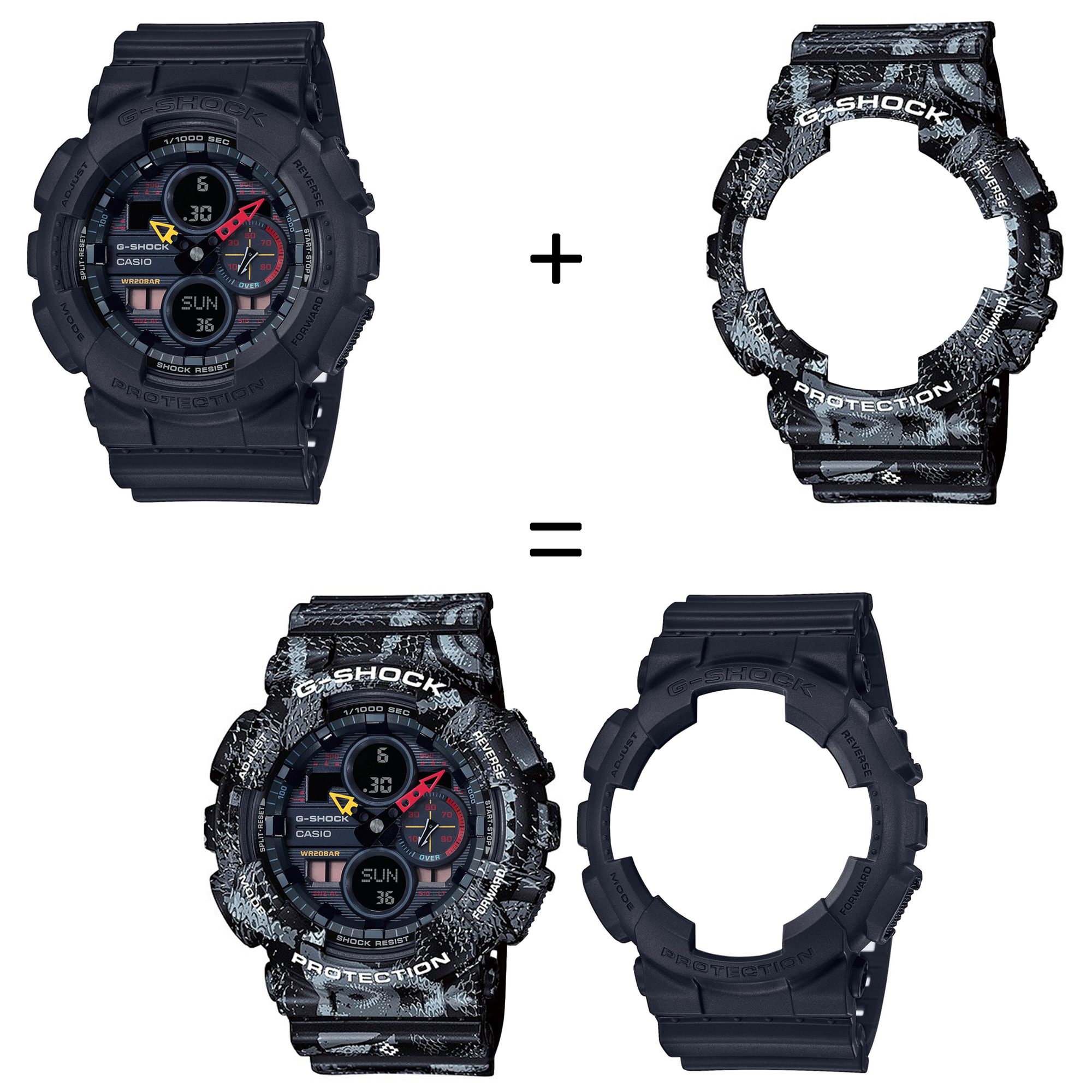 Casio SET GA-140BMC-1AER + BEZEL 10520052 + PASEK 10520049 zegarek - miniatura 2