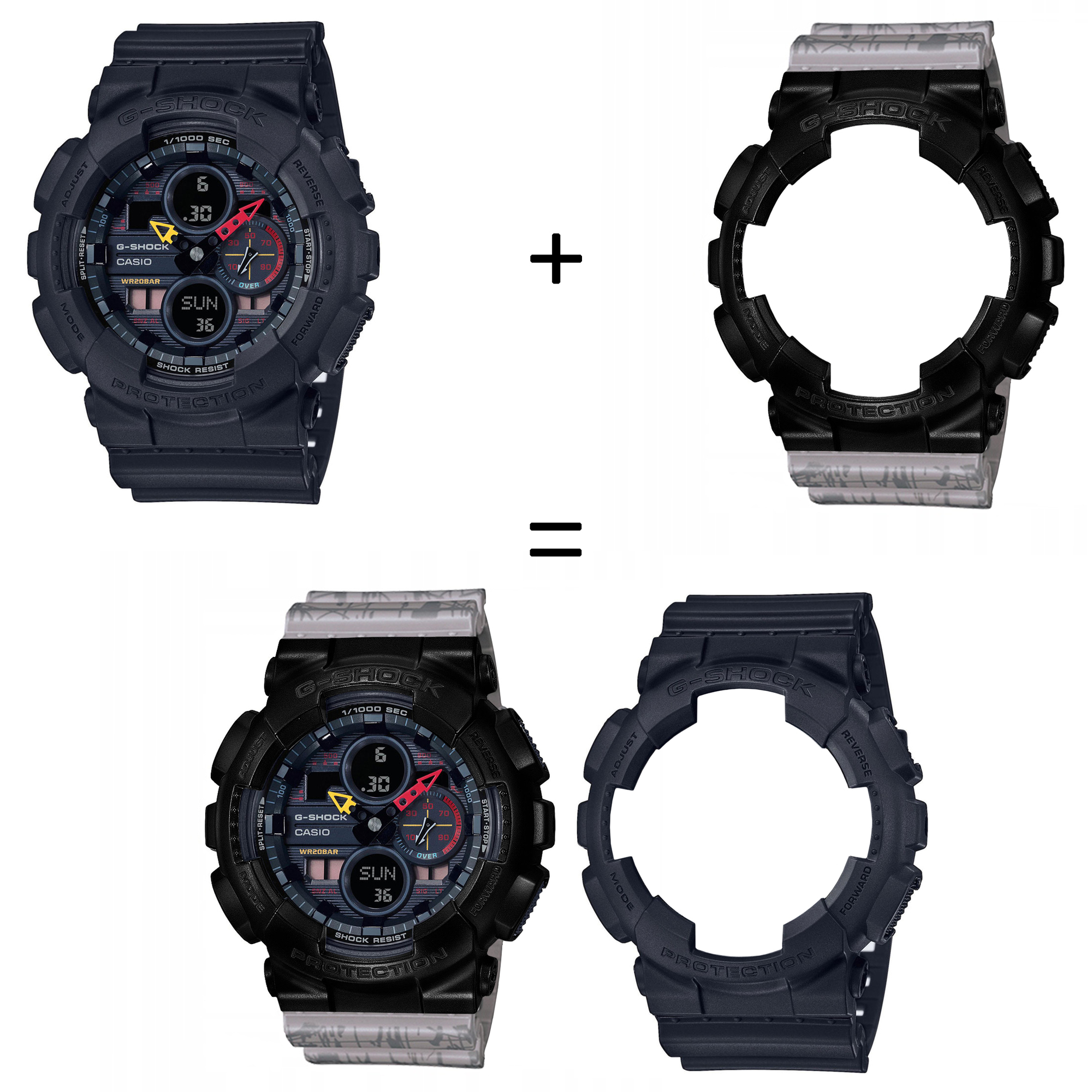 Casio SET GA-140BMC-1AER + BEZEL 10523429 + PASEK 10498174 zegarek - miniatura 2