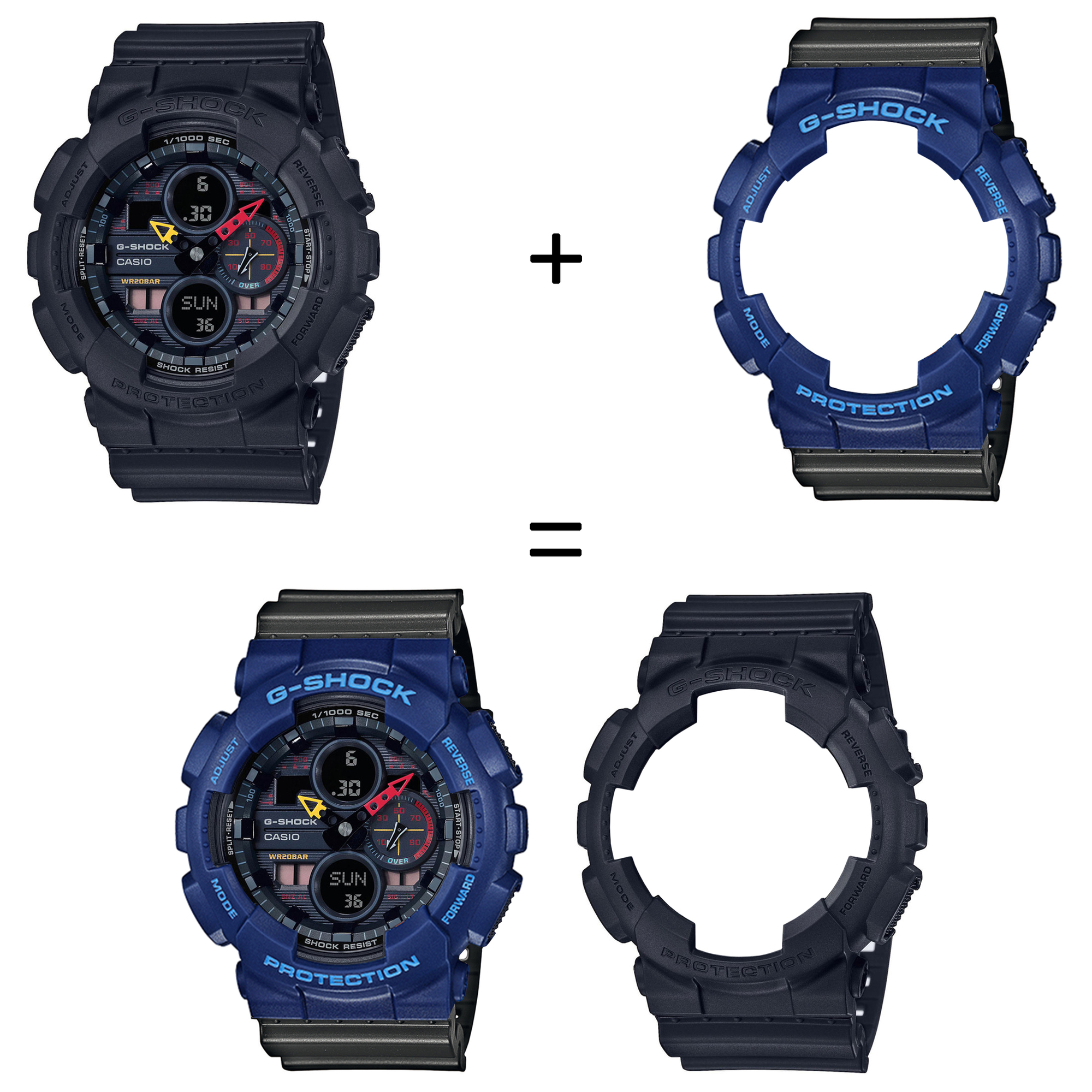 Casio SET GA-140BMC-1AER + BEZEL 10527398 + PASEK 10467764 zegarek - miniatura 2