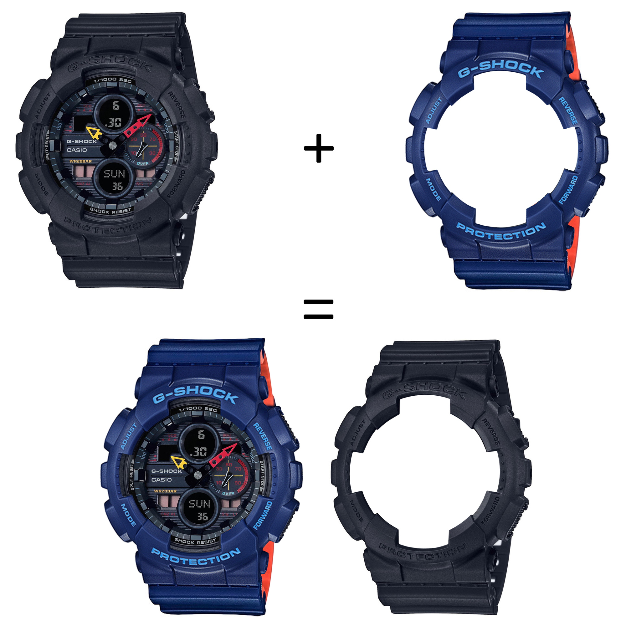 Casio SET GA-140BMC-1AER + BEZEL 10527398 + PASEK 10527467 zegarek - miniatura 2