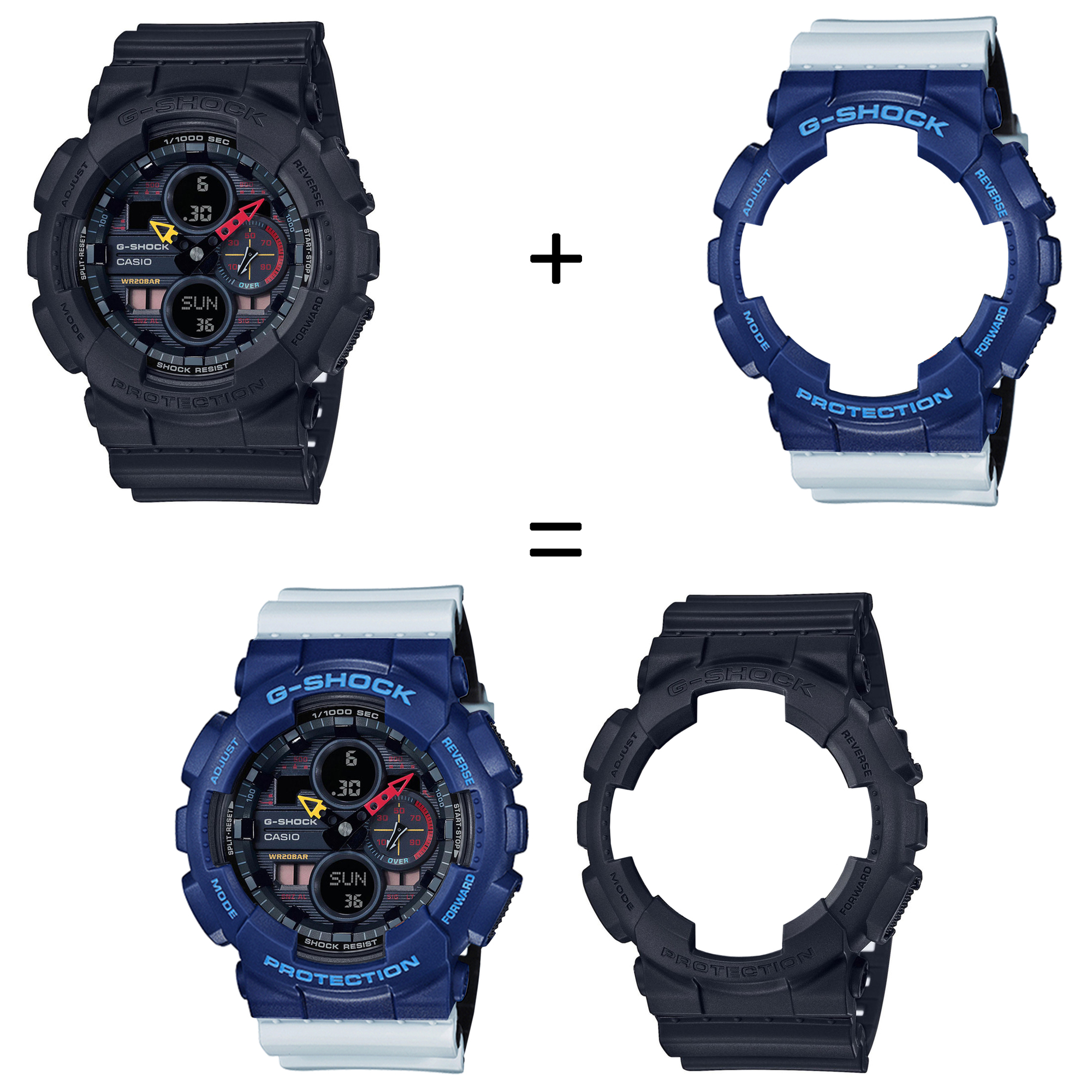 Casio SET GA-140BMC-1AER + BEZEL 10527398 + PASEK 10527469 zegarek - miniatura 2