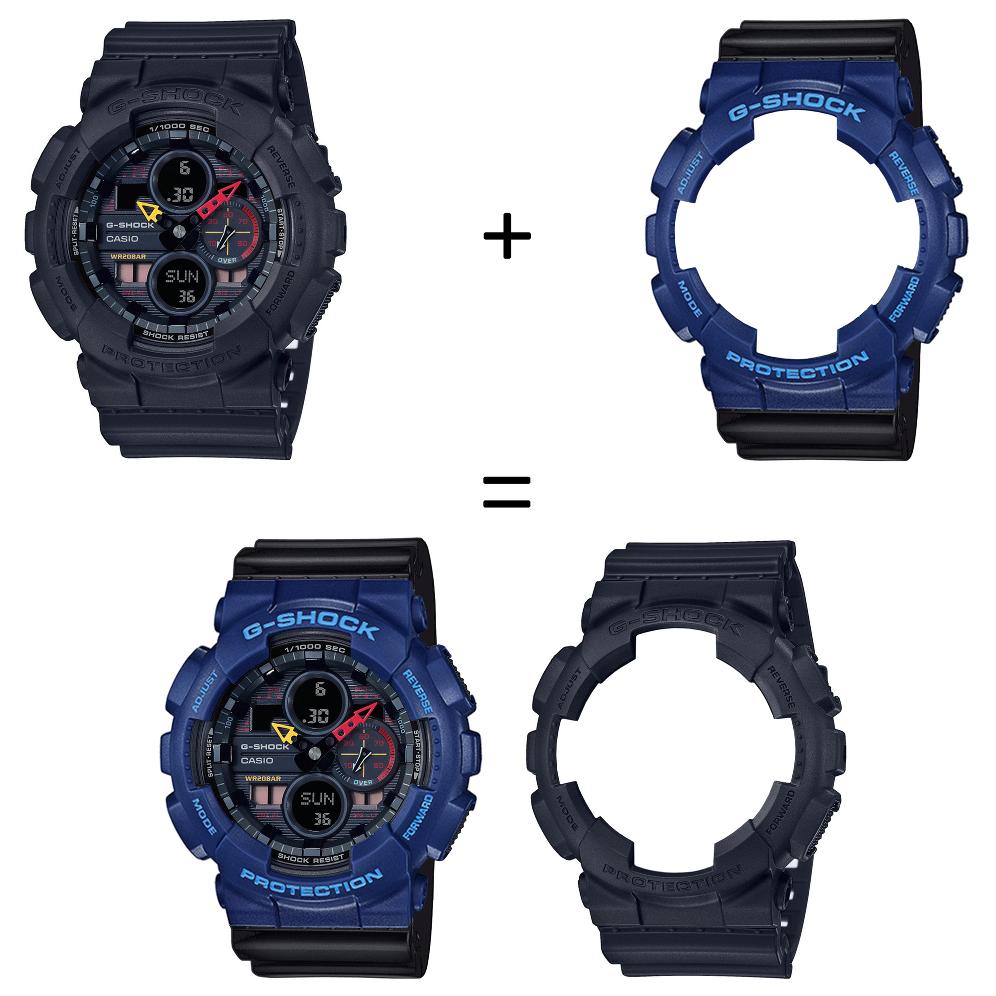 Casio SET GA-140BMC-1AER + BEZEL 10527398 + PASEK 10536683 zegarek - miniatura 2