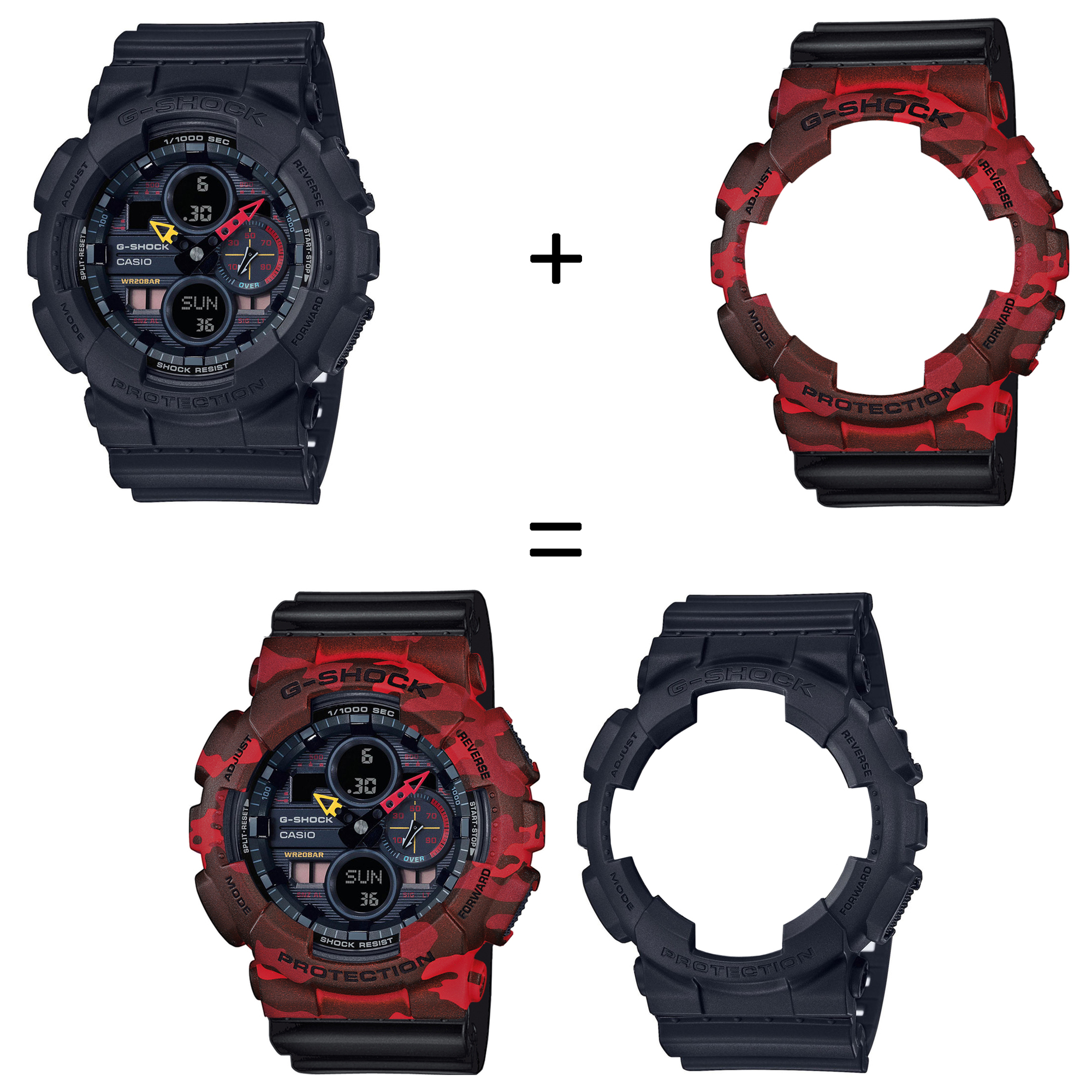 Casio SET GA-140BMC-1AER + BEZEL 10530688 + PASEK 10347688 zegarek - miniatura 2