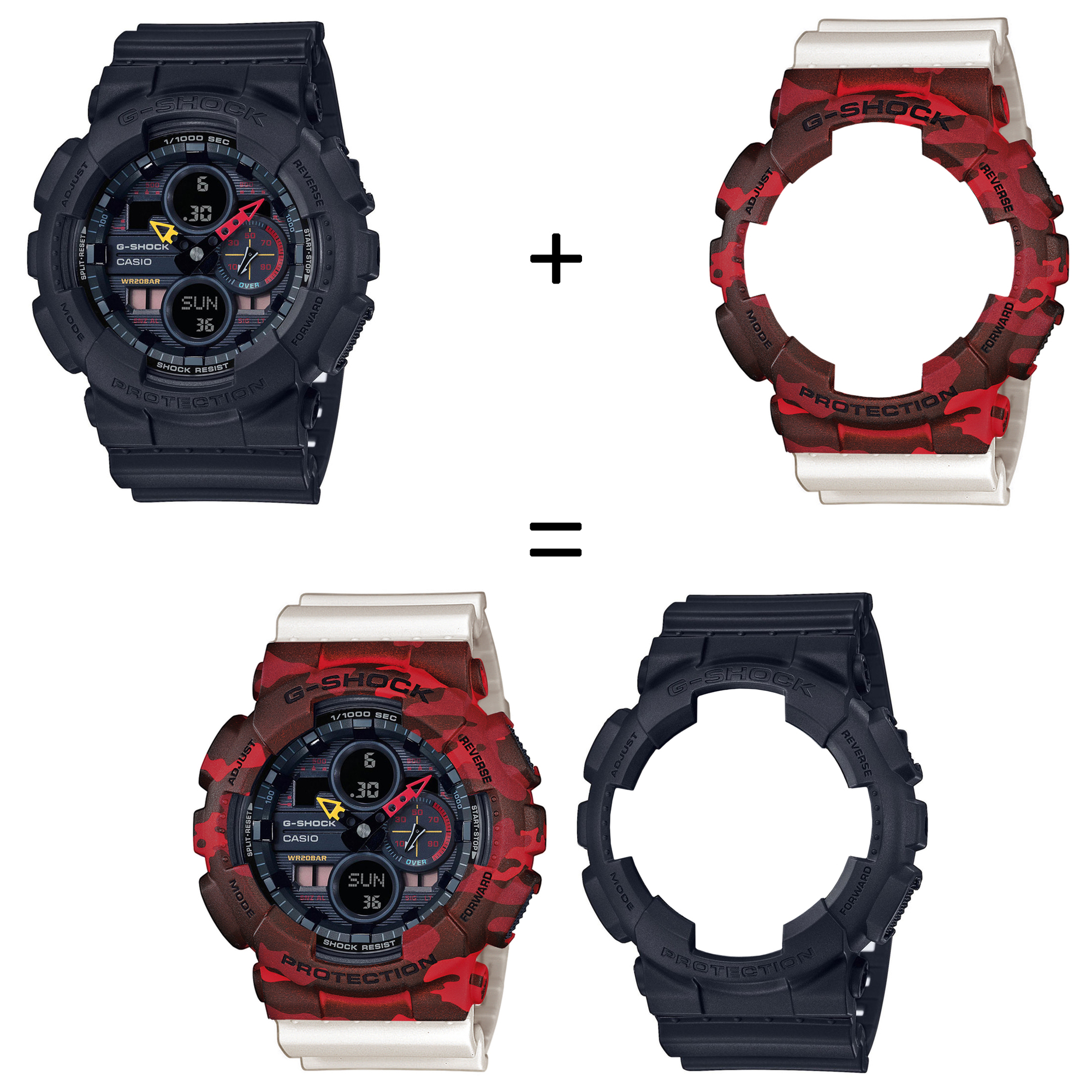 Casio SET GA-140BMC-1AER + BEZEL 10530688 + PASEK 10395227 zegarek - miniatura 2