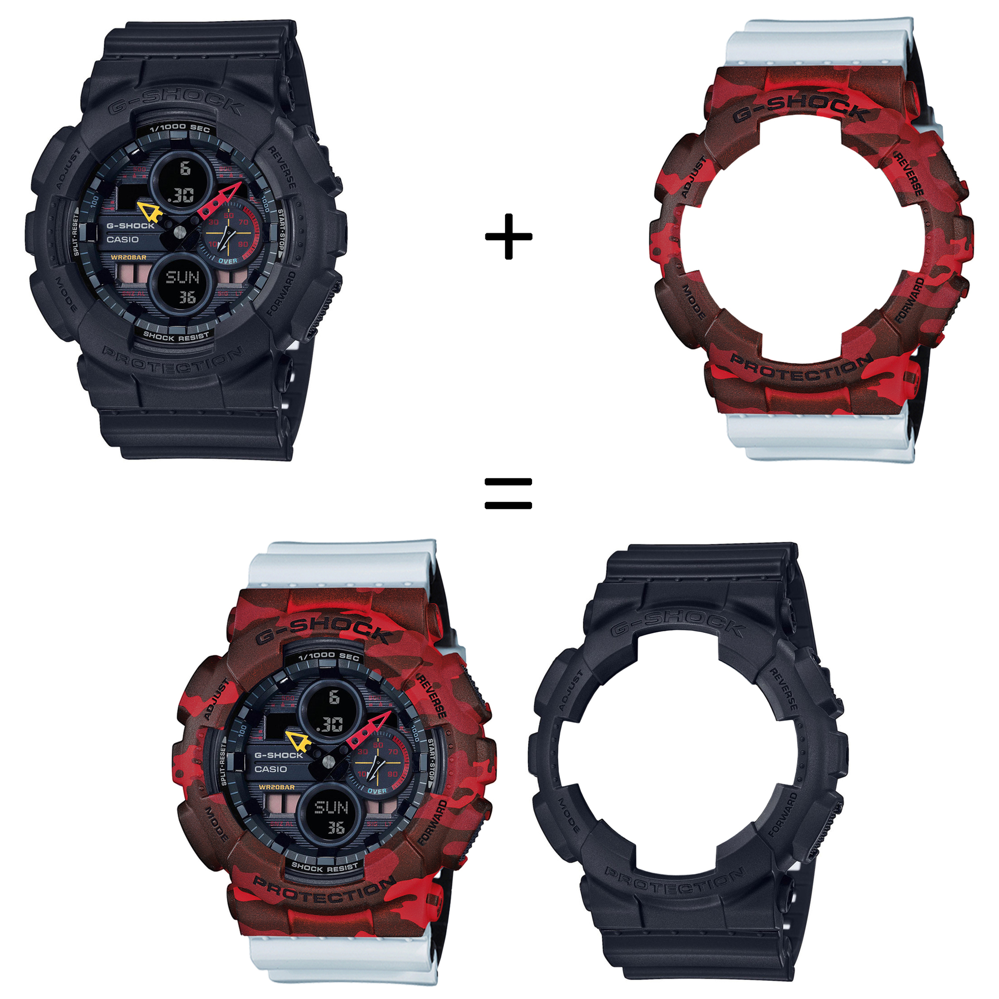 Casio SET GA-140BMC-1AER + BEZEL 10530688 + PASEK 10527469 zegarek - miniatura 2