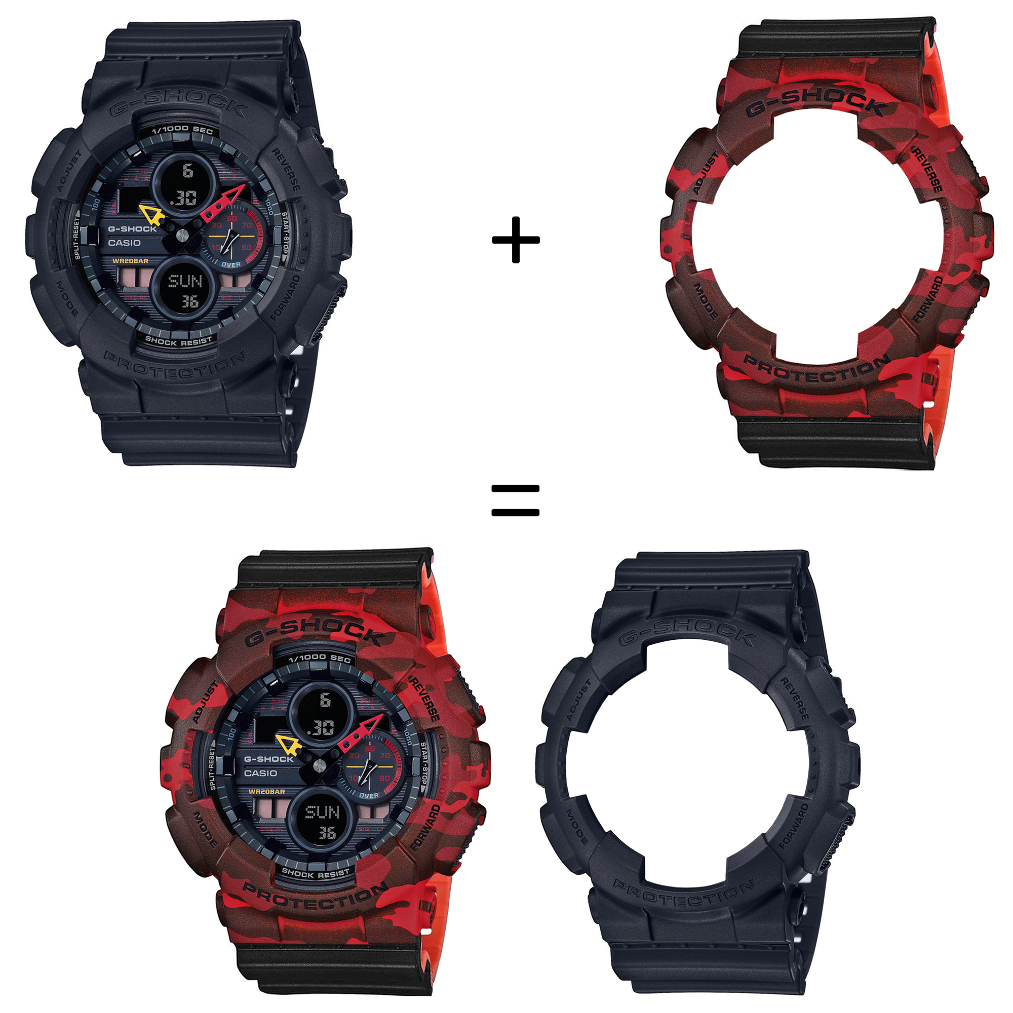 Casio SET GA-140BMC-1AER + BEZEL 10530688 + PASEK 10577142 zegarek - miniatura 2