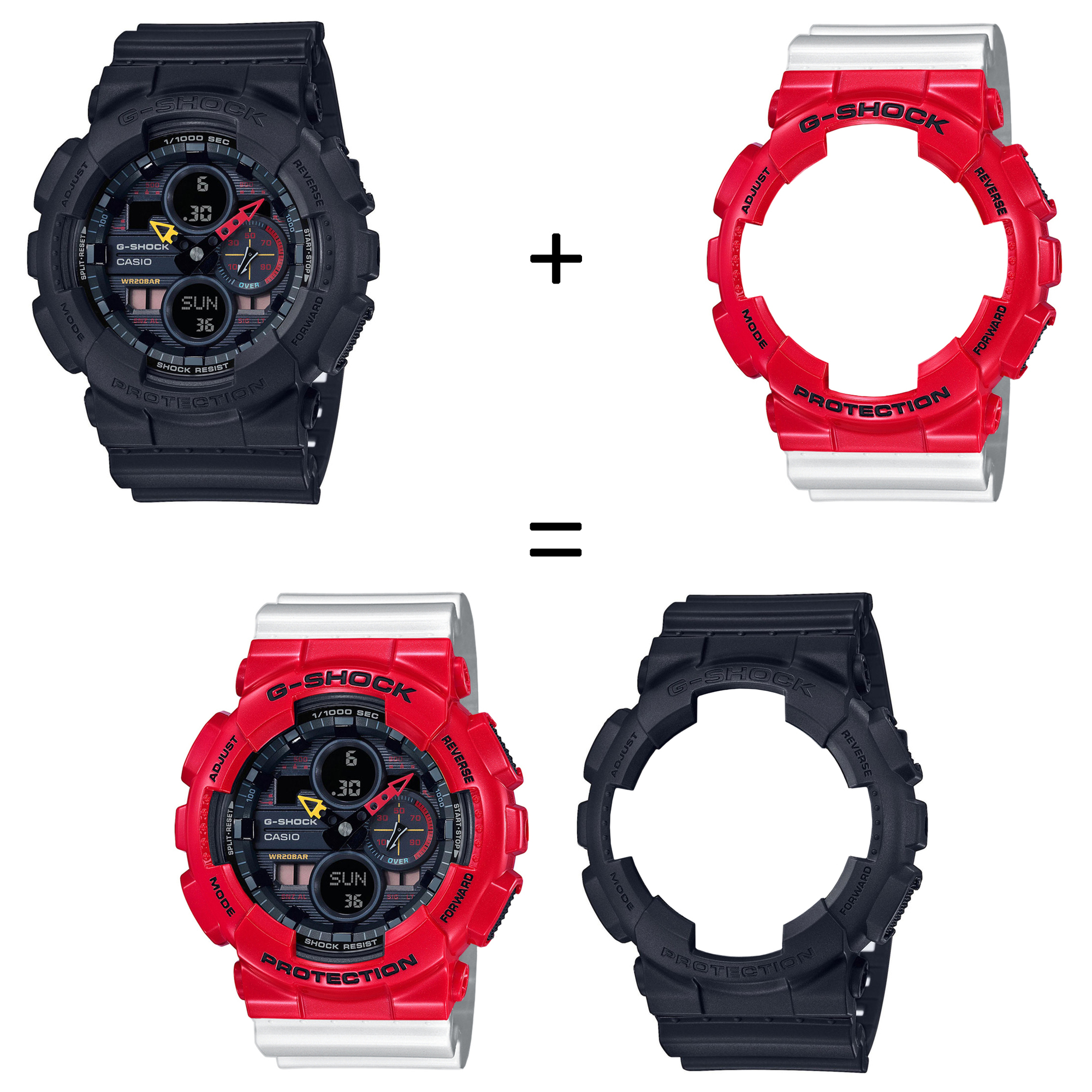 Casio SET GA-140BMC-1AER + BEZEL 10557822 + PASEK 10347710 zegarek - miniatura 2