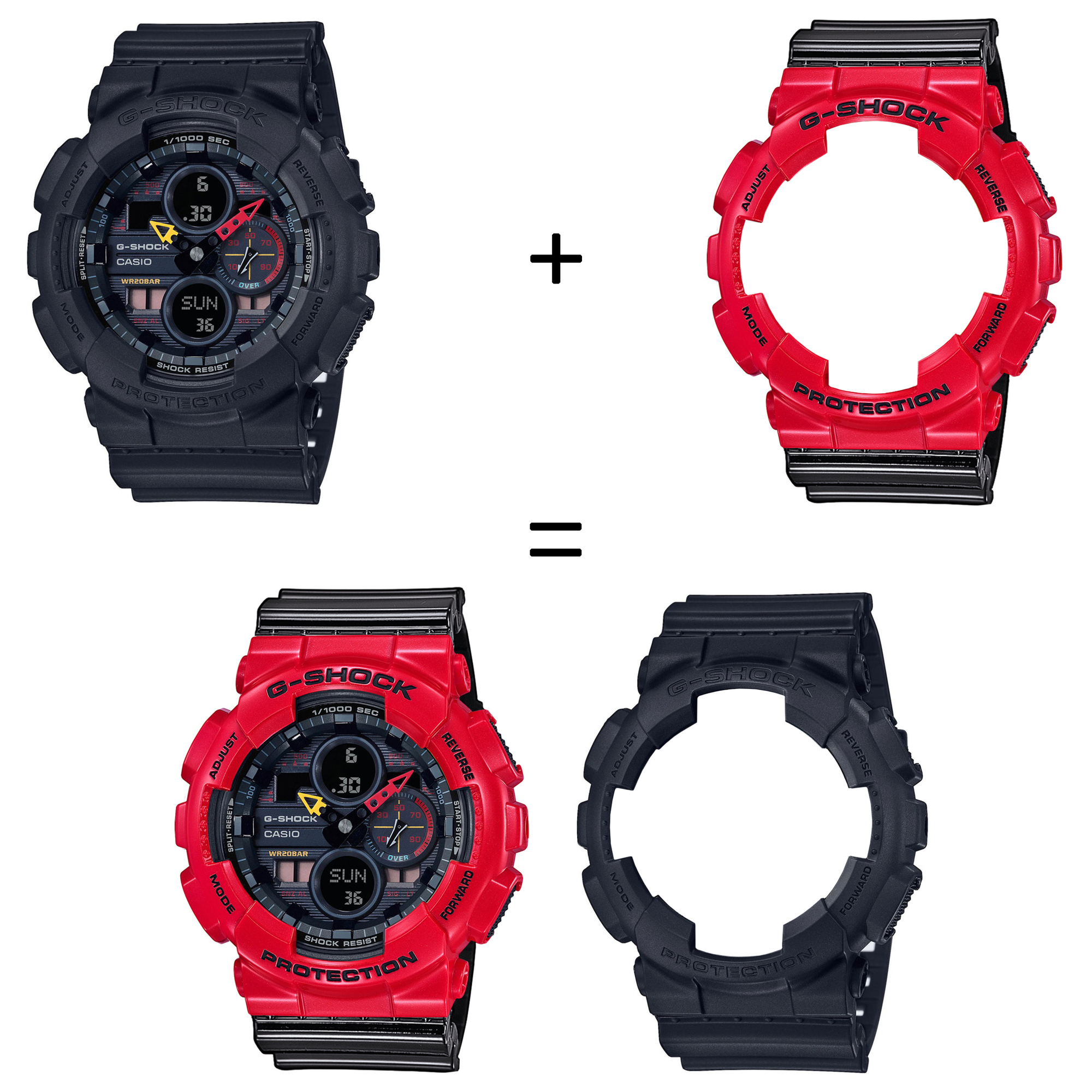 Casio SET GA-140BMC-1AER + BEZEL 10557822 + PASEK 10378391 zegarek - miniatura 2