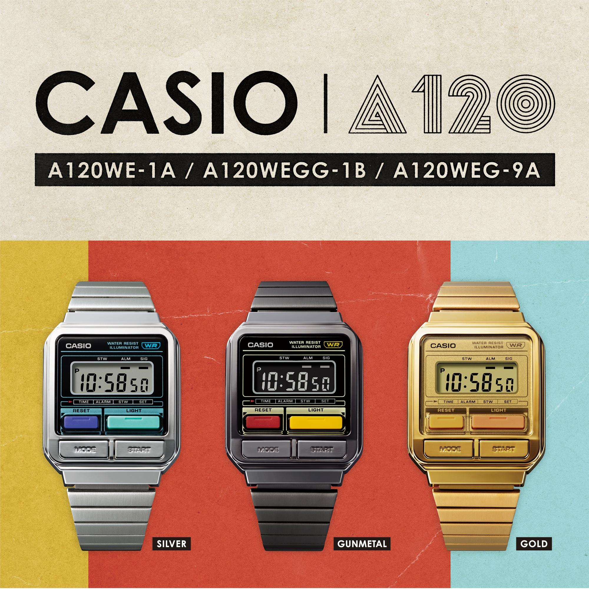 Casio Vintage A120WE-1AEF zegarek męski Vintage - miniatura 2