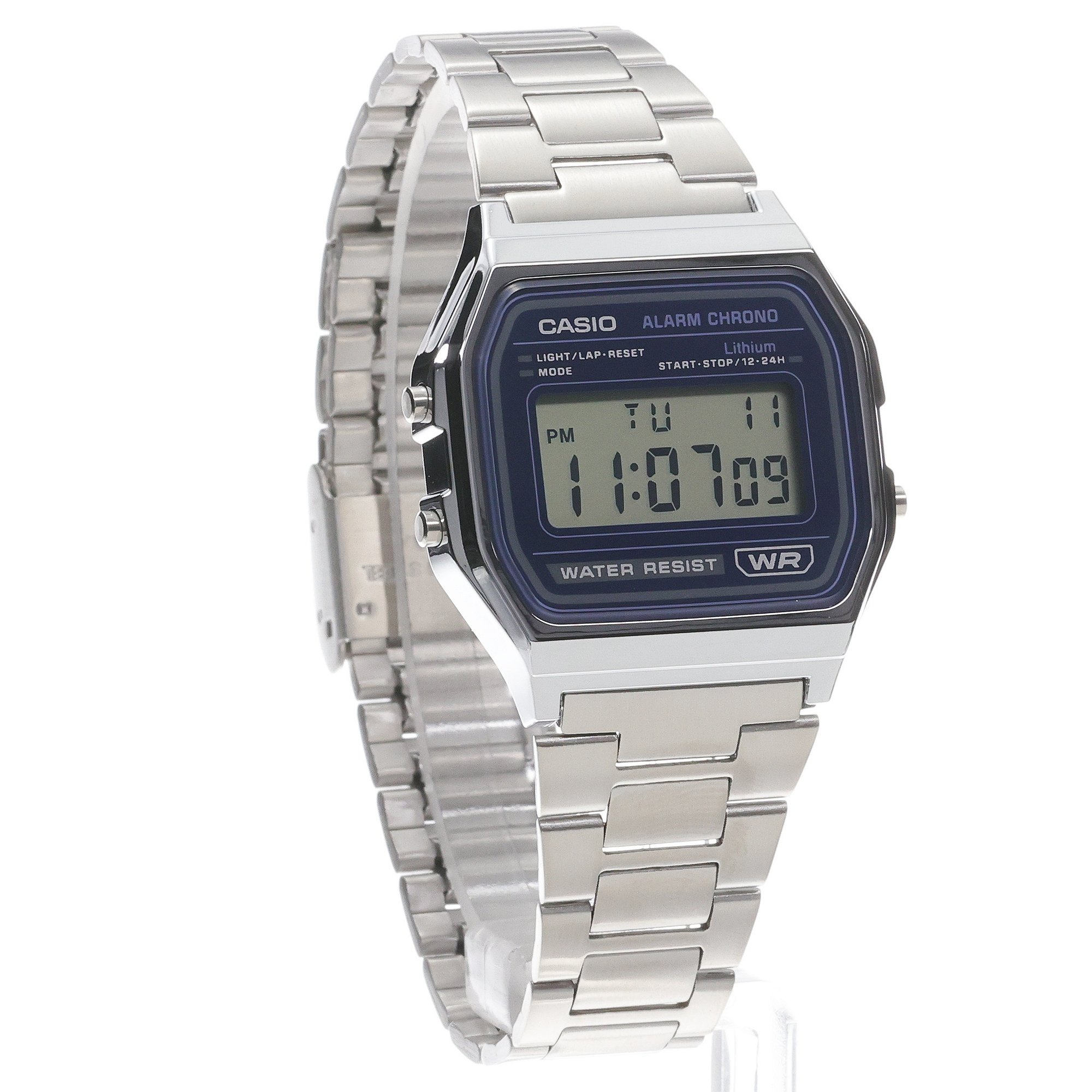 Casio Vintage A158WEA-2EF Maxi VINTAGE Maxi fashion-modowy zegarek srebrny - miniatura 3