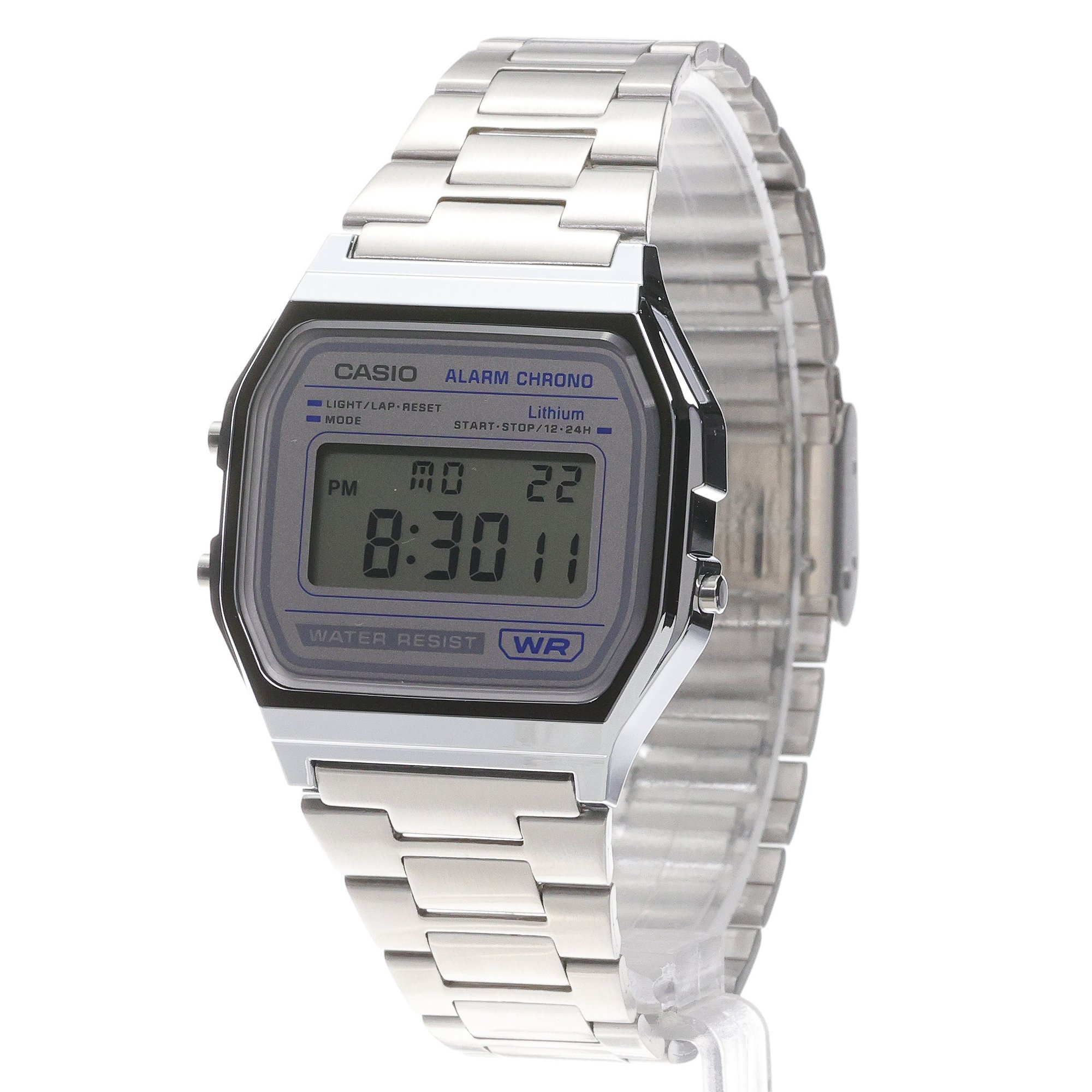 Casio Vintage A158WEA-7EF zegarek męski VINTAGE Maxi srebrny - miniatura 2