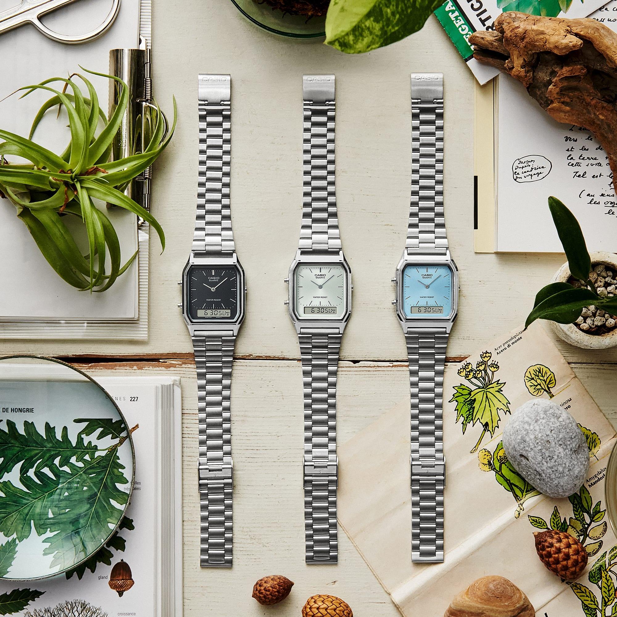 Casio Vintage AQ-230A-7AMQYEF zegarek japońskie VINTAGE Maxi - miniatura 13