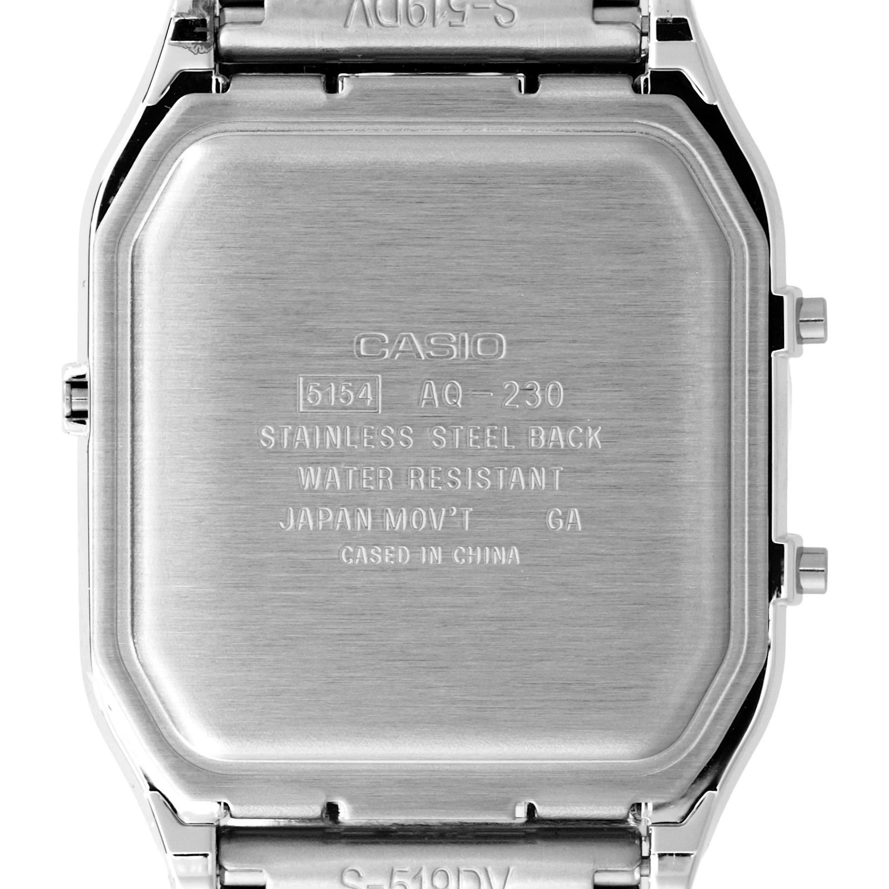 Casio Vintage AQ-230GA-9DMQYES Maxi Vintage fashion-modowy zegarek złoty - miniatura 9
