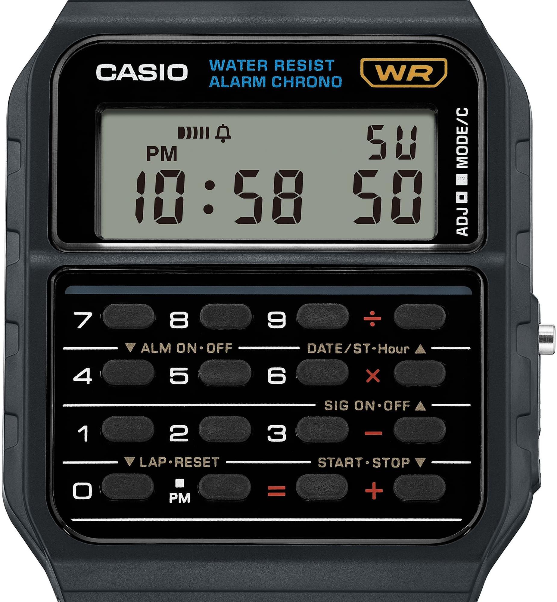 Casio Vintage CA-53W-1ER zegarek czarny retro VINTAGE Oldschool pasek