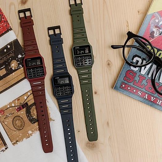 Casio Vintage CA-53WF-2BEF VINTAGE Oldschool OLDSCHOOL MANISH COLOR zegarek męski retro akrylowe - miniatura 8