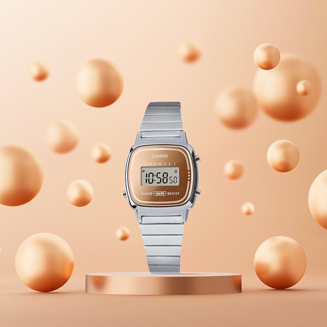 Casio Vintage LA670WES-4AEF zegarek damski VINTAGE Mini - miniatura 3