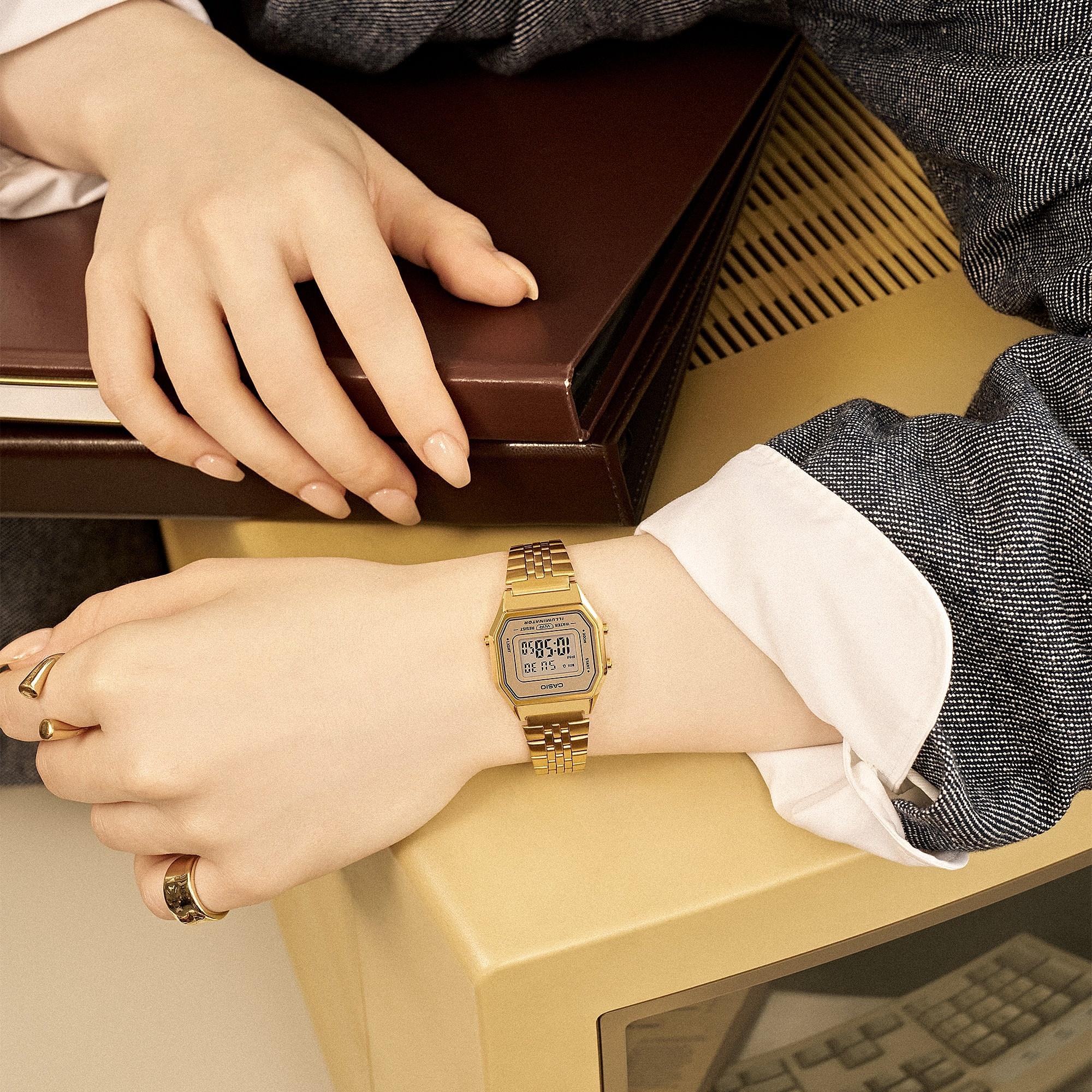 Casio Vintage LA680WEGA-9BER zegarek damski sportowy VINTAGE Midi bransoleta - miniatura 11