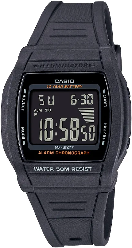 Casio W-201-1BVEG Sportowe - zdjęcie 1