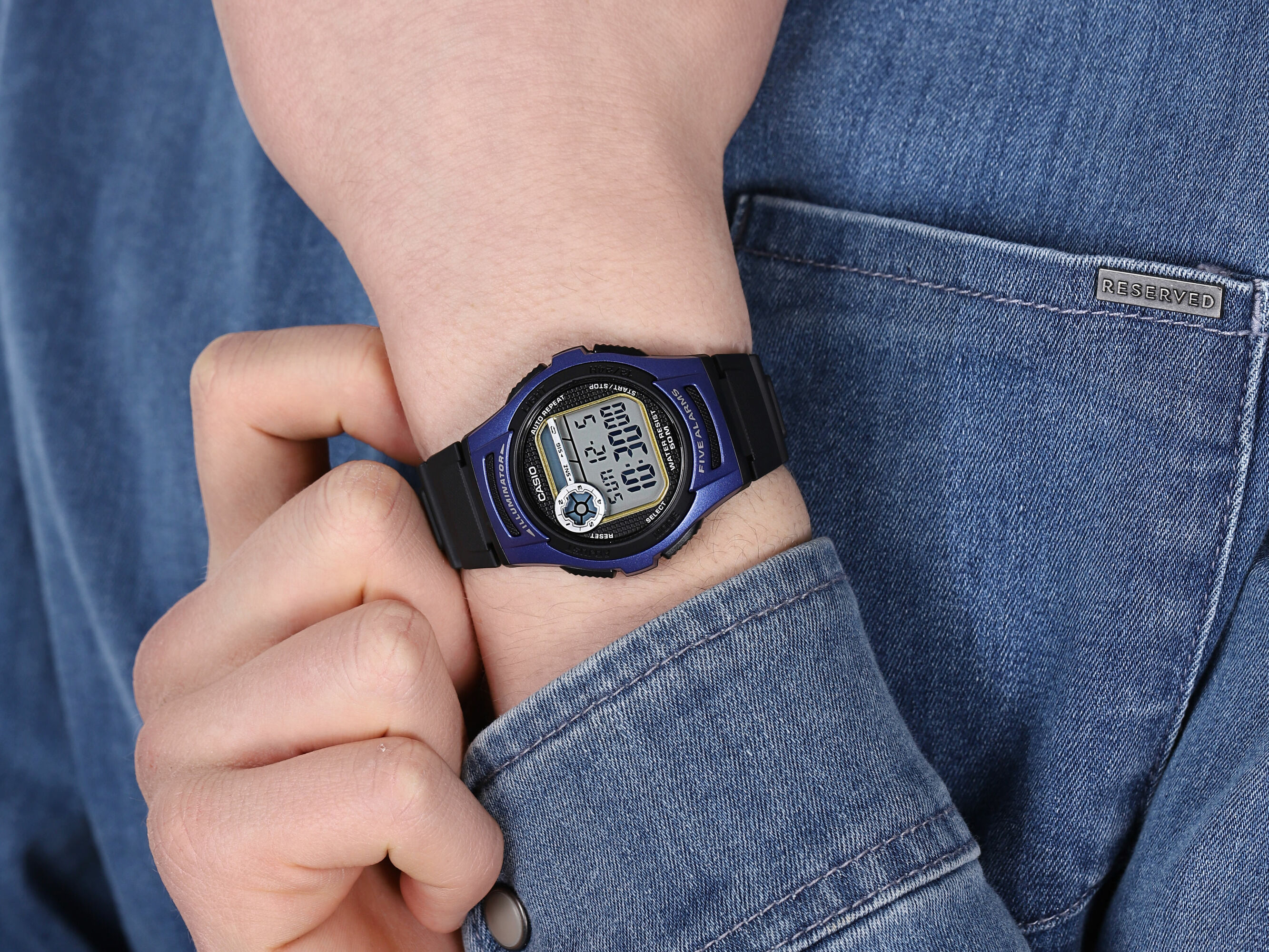 Casio W-213-2AVEF zegarek męski Sportowe