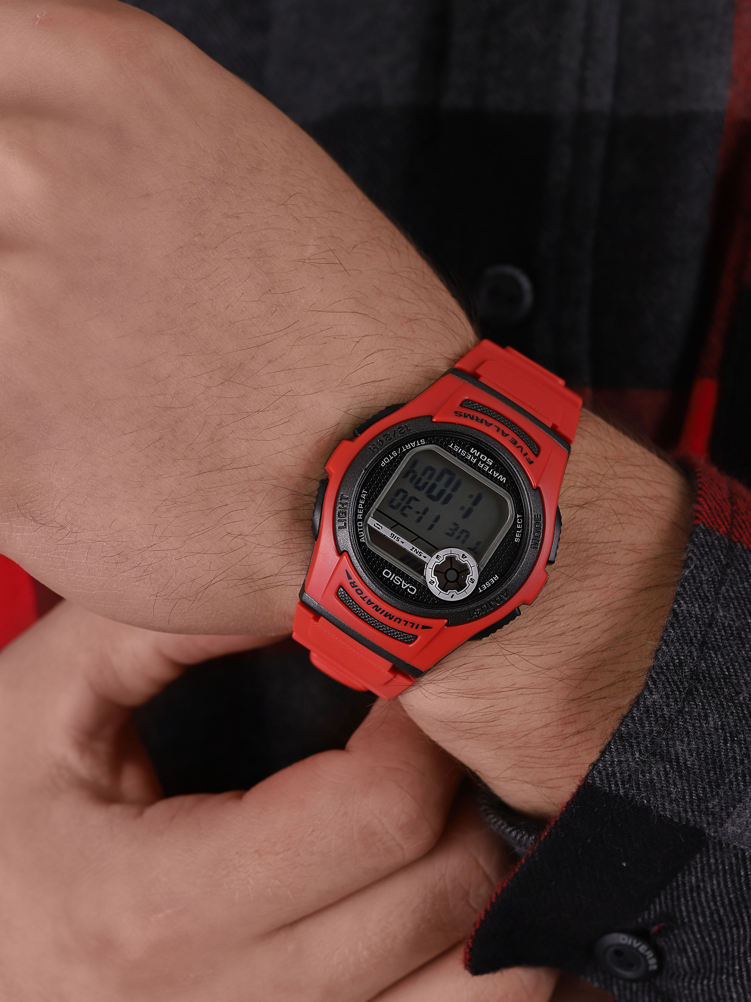 Casio W-213-4AVEF męski zegarek Sportowe pasek - miniatura 3