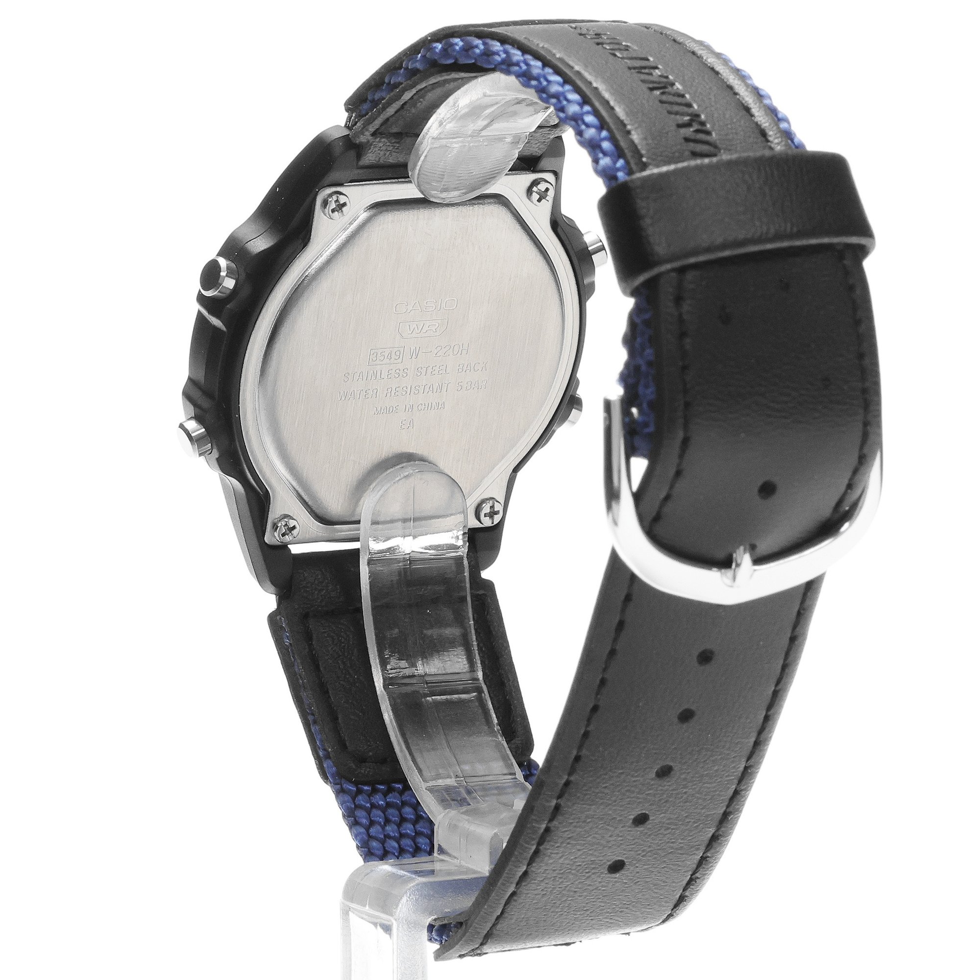 Casio W-220HF-2AVEF zegarek czarny sportowy Sportowe pasek