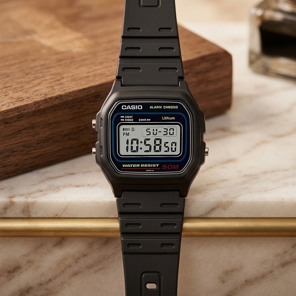 Casio W-59-1VQES dla dzieci zegarek Sportowe pasek - miniatura 2