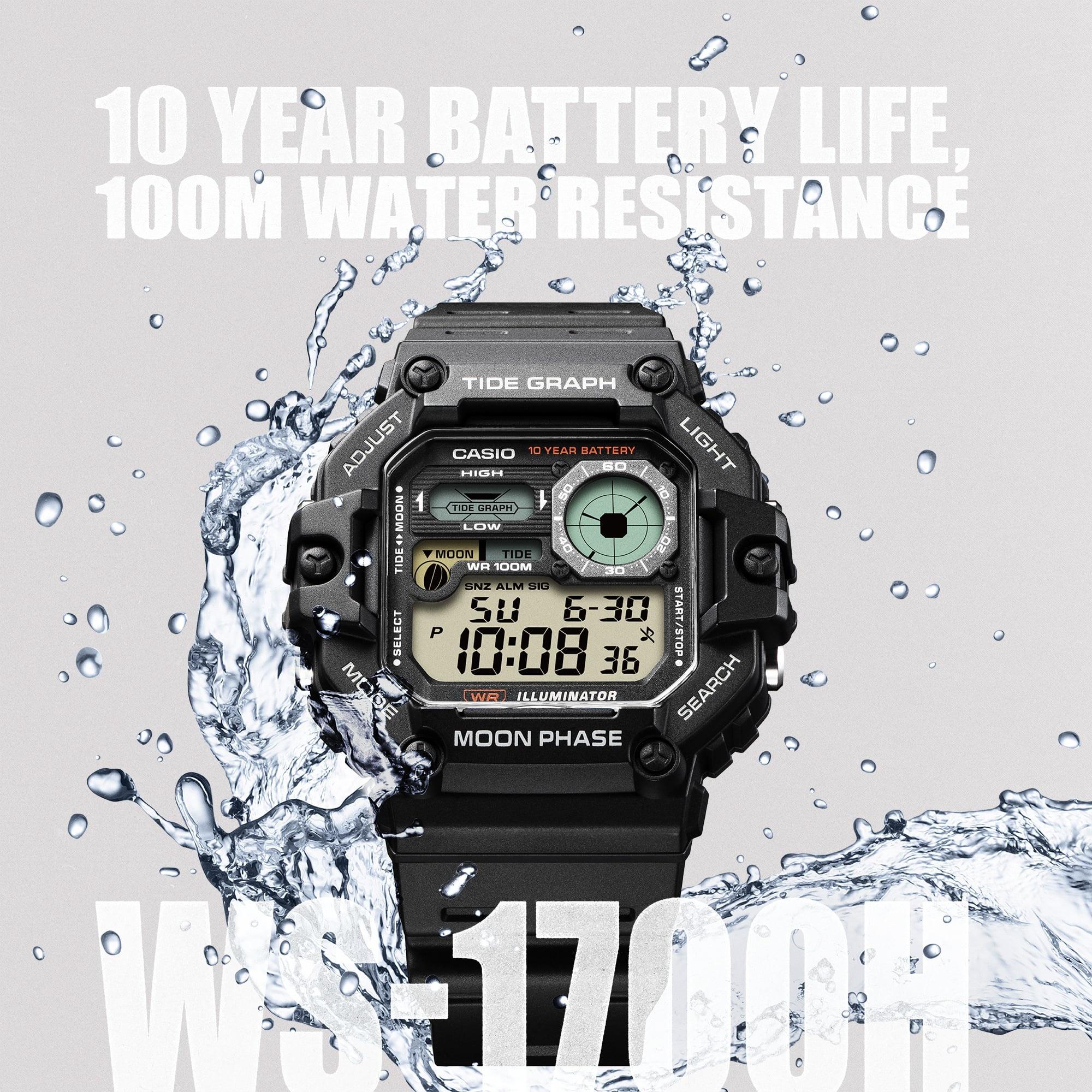 Casio WS-1700H-1AVEF zegarek męski Sportowe