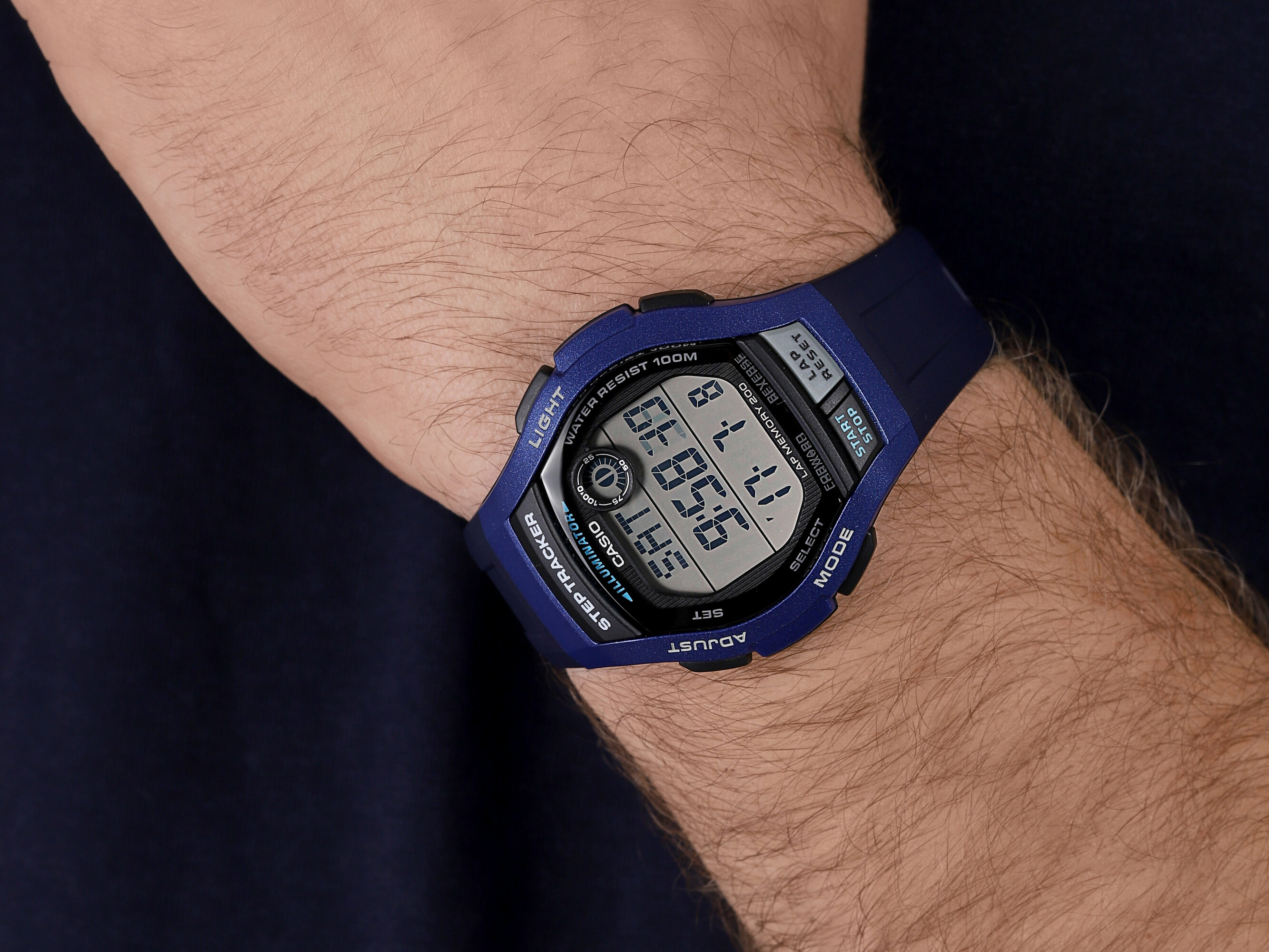 Casio WS-2000H-2AVEF zegarek niebieski sportowy Klasyczne pasek - miniatura 4