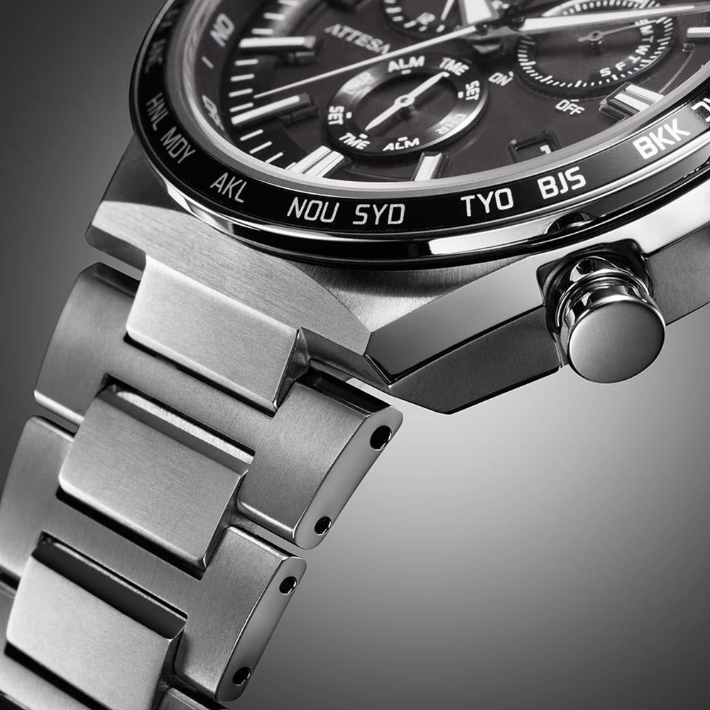 CB5966-69E zegarek czarny sportowy Ecodrive bransoleta - miniatura 5