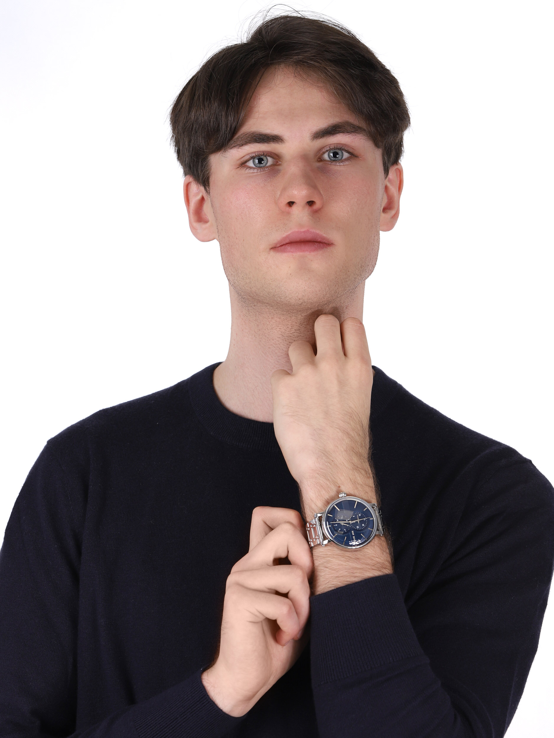 Cerruti 1881 CRA26006 zegarek srebrny klasyczny Scorrano bransoleta - miniatura 2