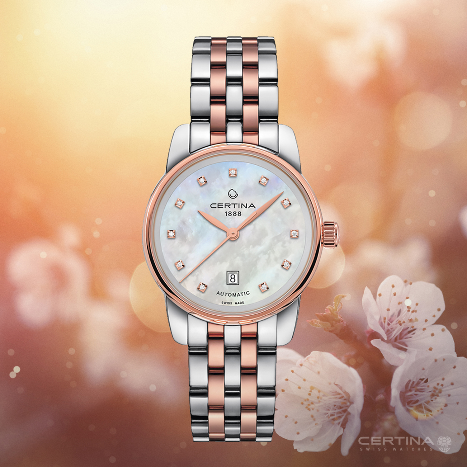 Certina C001.007.22.116.00 DS Podium Lady DS Podium Lady Automatic zegarek damski elegancki szafirowe - miniatura 8