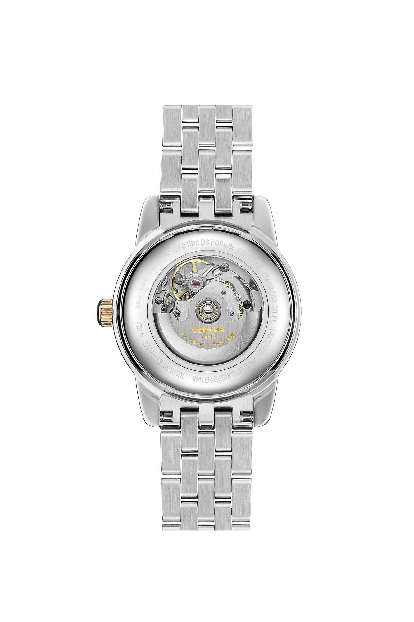 Certina C001.007.22.116.00 zegarek srebrny elegancki DS Podium Lady bransoleta - miniatura 2