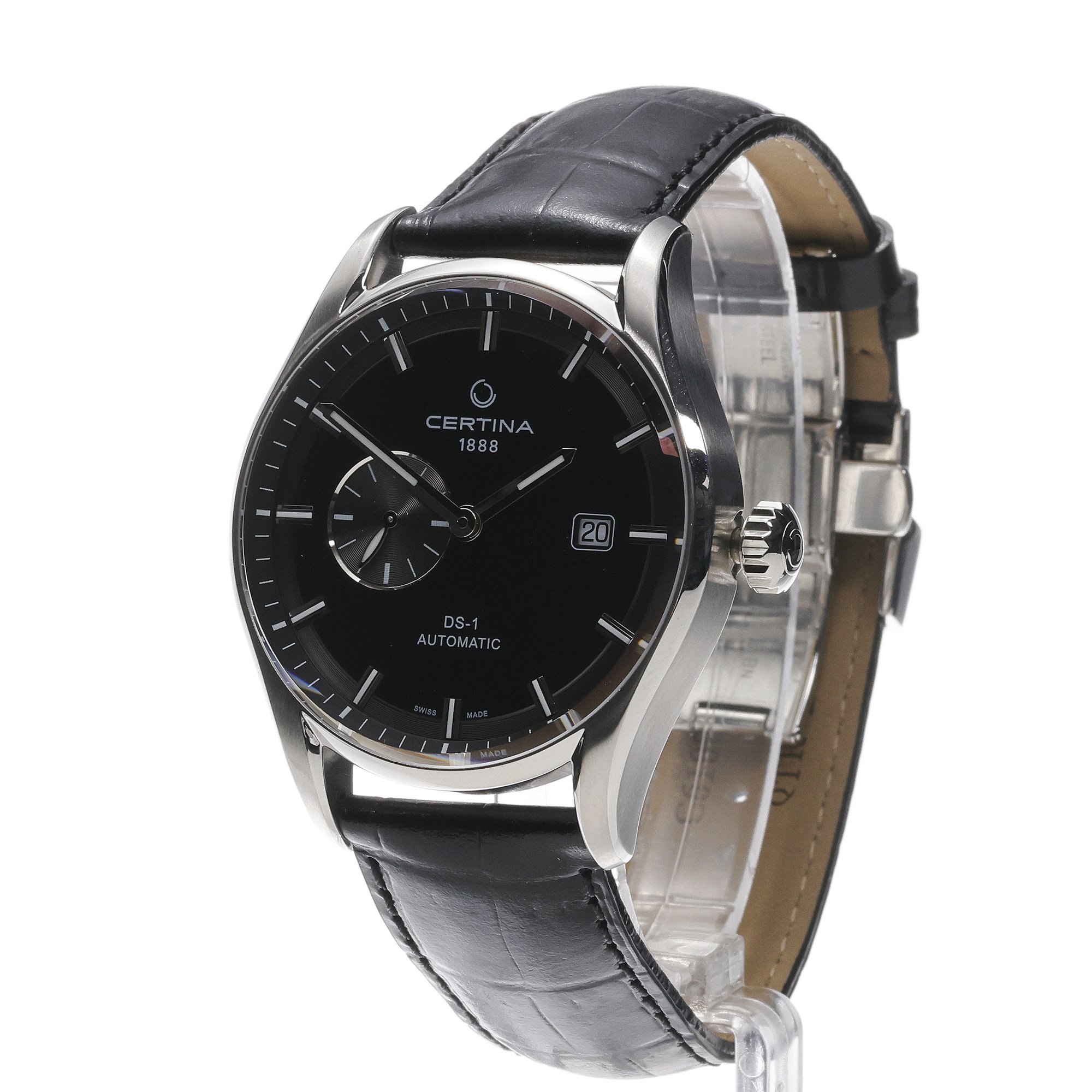 Certina C0064281605100 zegarek srebrny klasyczny DS-1 pasek - miniatura 2